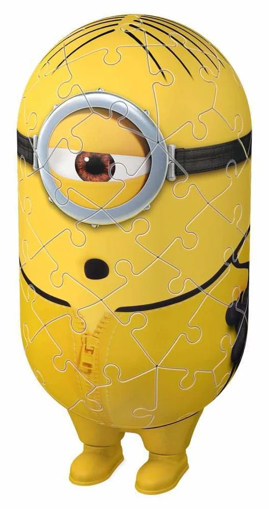 Ravensburger Puzzle 3D Minion Kung Fu 11230 – Minions 2 – 54 pezzi – per i fan di Minion dai 6 anni in su