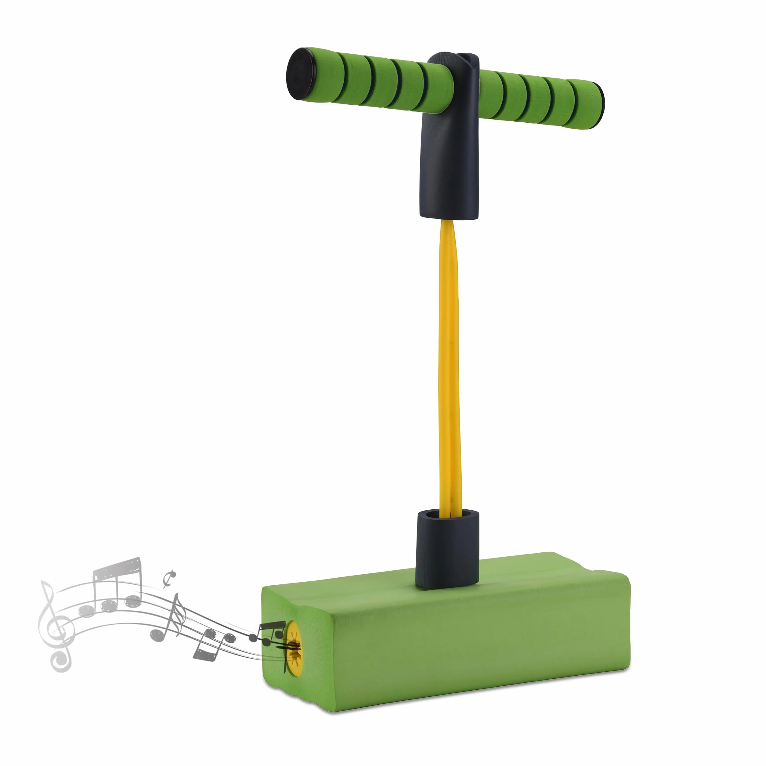 Relaxdays Pogo Jumper per Bambini, Fino a 80 kg, Giocattolo saltellante, Bungee Hopper, con Fischietto, Verde