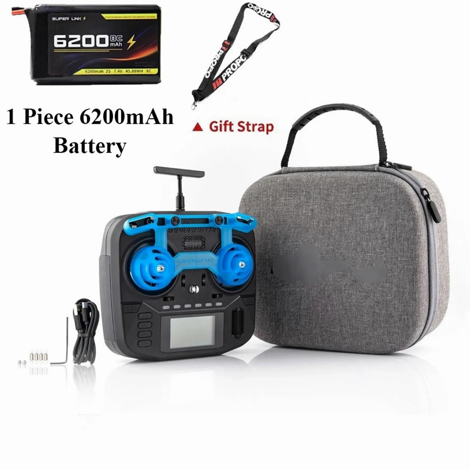Drone， Radiocomando M2 FCC/LBT 4 in 1 ELRS 2.4G 16 canali Gimbal Trasmettitore EdgeTX, compatibile con drone FPV(ELRS M2 LBT(EU) 6200)