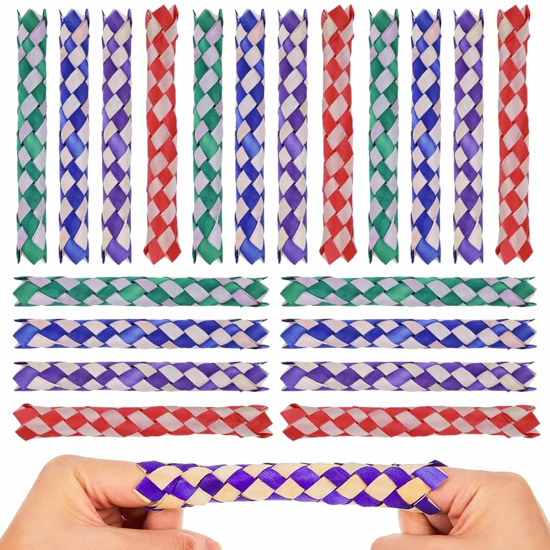 Pezzi Chinese Finger Traps Colori Assortiti per Feste di Compleanno