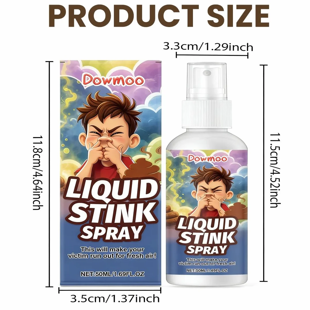 Spray Scoreggia Puzzolente Scherzo, Fart Spray Liquido Prank con Odore Forte, Gadget Divertente per Party Halloween, Scherzi per Adulti
