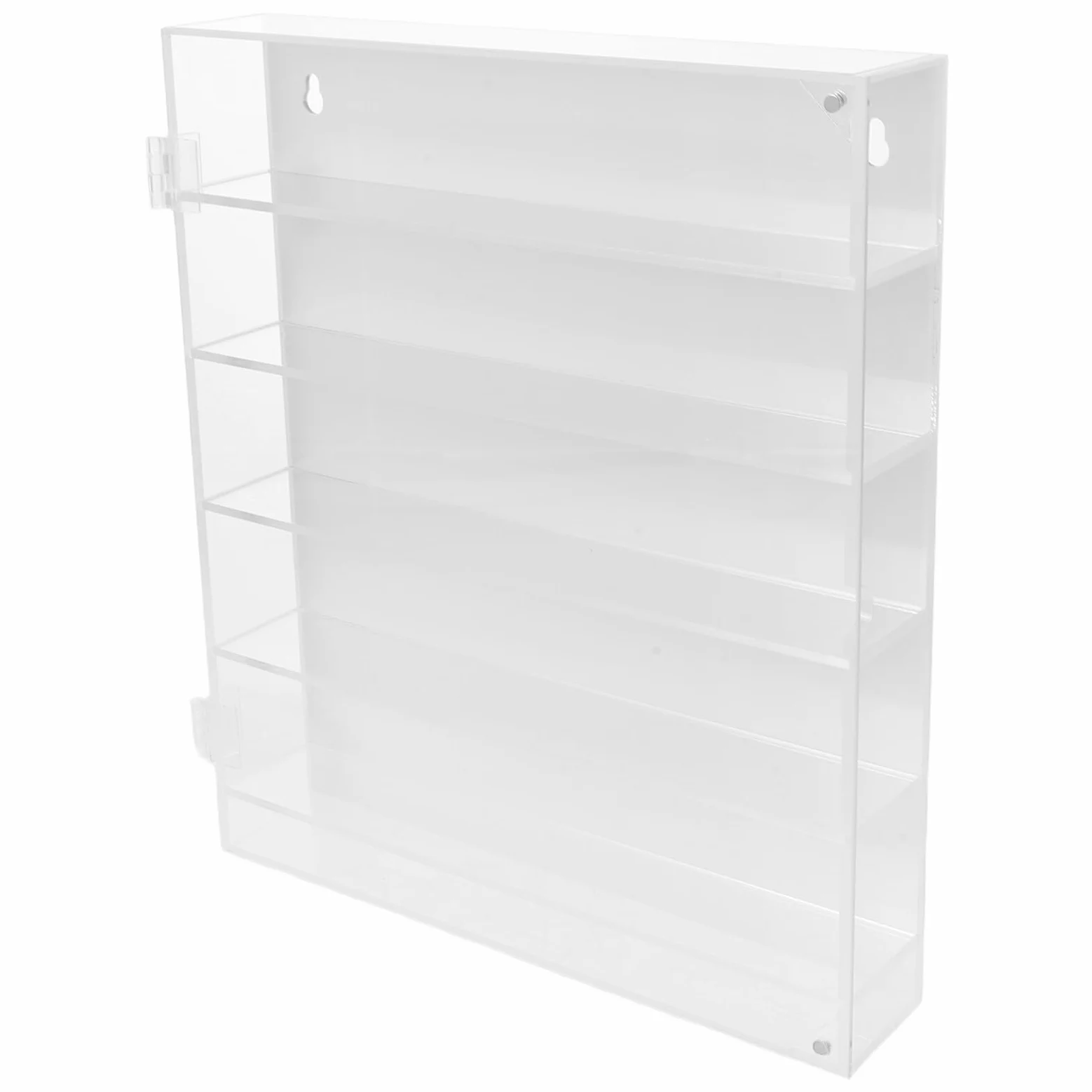 TOYANDONA Espositore Modellini Auto in Acrilico Trasparente 5 Strati e Scomparti Individuali, Vetrinetta da Parete per Modellismo e Collezioni di Macchinine