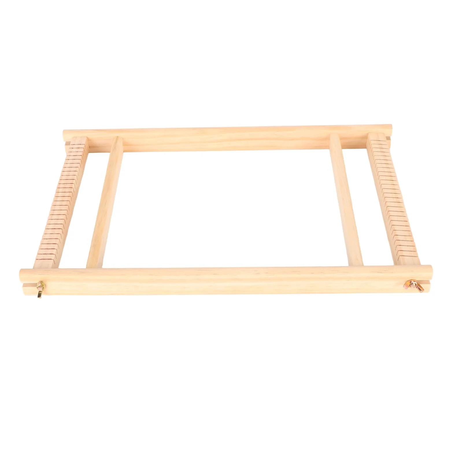 Mavaol Tessitura per bambini Funzionamento semplice Coordinazione occhio-mano Kit per tessitura di legno durevole con gomitolo di filato per bambini principianti