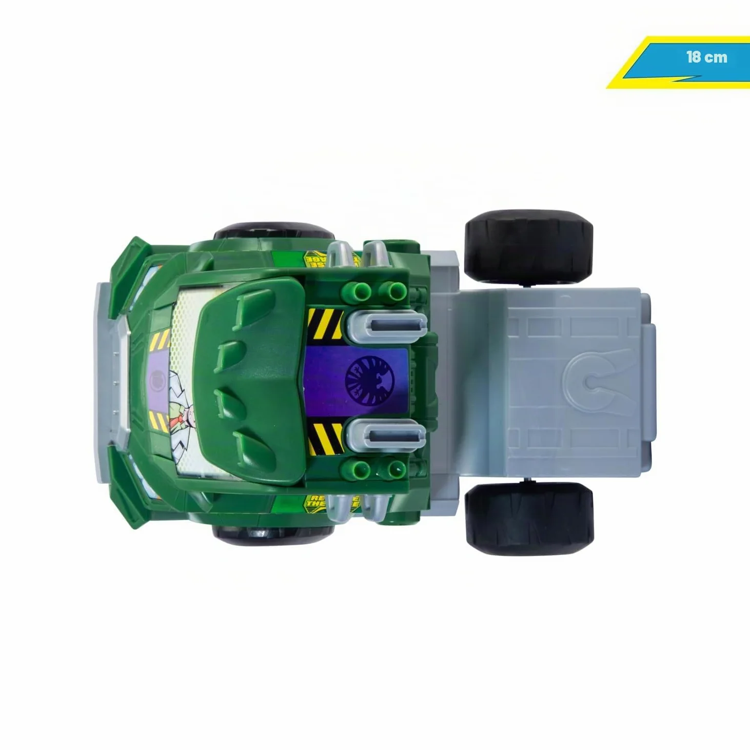 Dickie Toys - Radio Control Hulk Smash-Up, in scala 1:24, Veicolo telecomandato con Trasformazione da camion a Hulk, +5 anni, 203224000