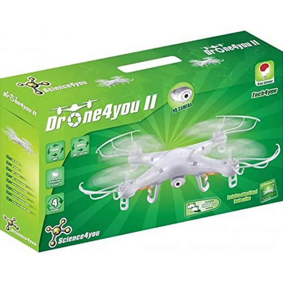 Science4you-Science4you-Drone4you - Drone4you-Drone4you 14 anni con telecomando con Cámera e sistema di stabilizzazione Robotica per bambini, 80000474
