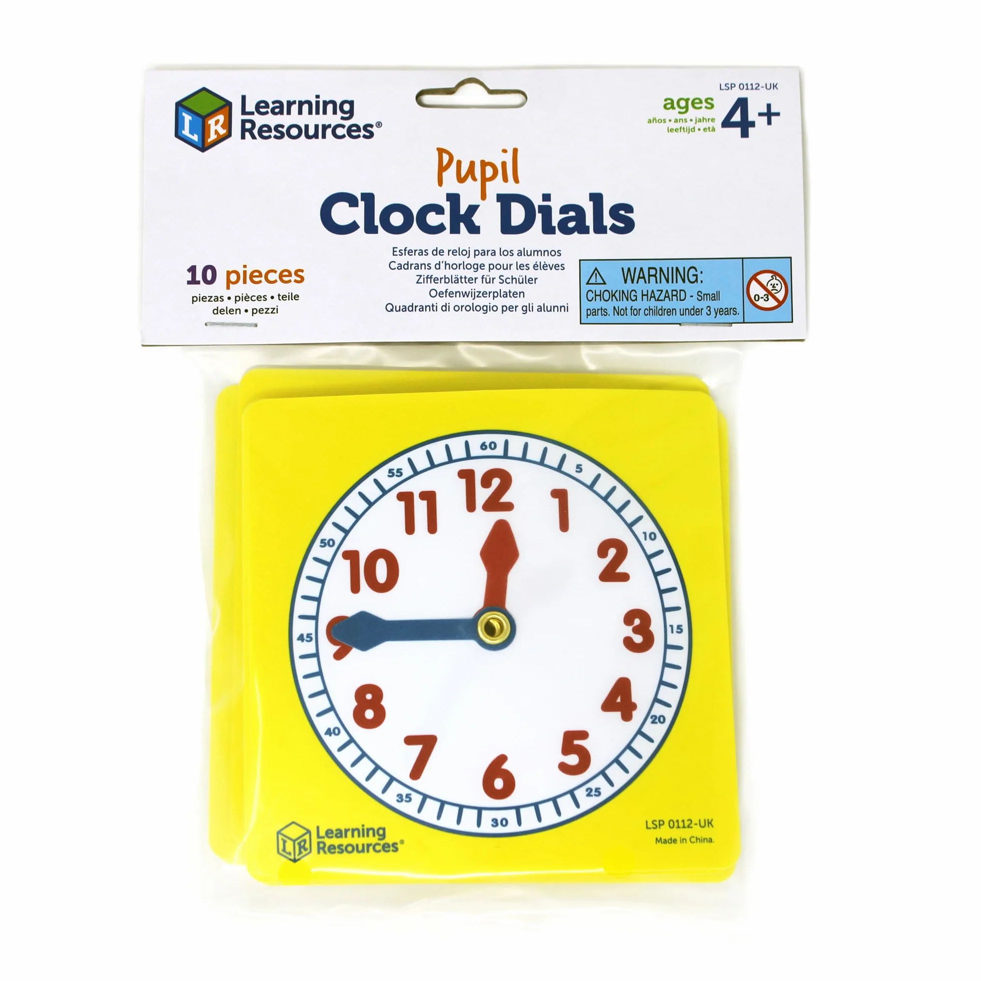 Learning Resources Quadranti di Orologi per Studenti (Set da 10)