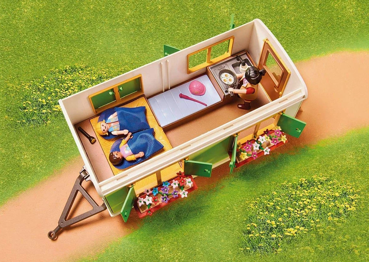 PLAYMOBIL Country 70510 Ranch dei Pony con Roulotte, dai 4 Anni
