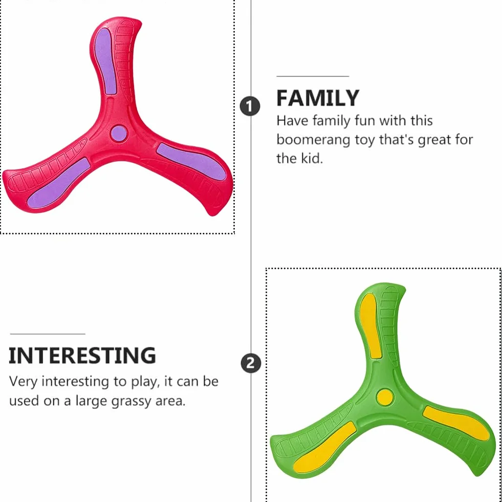 Kiuiom Boomerang,Boomerang per Bambini,Giocattoli da Lancio,Boomerang A Tre Ali,Gioco di Lancio per Bambini,per Stimolare L'interesse dei Bambini per Il Gioco