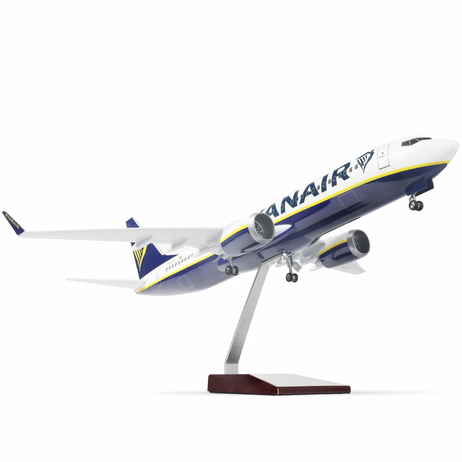 Modello di aereo Ryanair in metallo pressofuso 1/85 737 con cavalletto 45,7 cm decorazione scrivania regalo aviazione