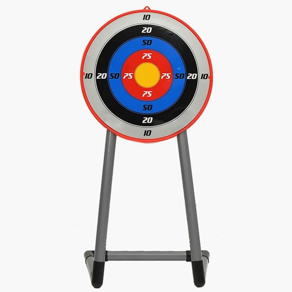 Set di tiro con l'arco con bersaglio per bambini, include arco, frecce con punta a ventosa, bersaglio per esterni, estate, gioco di movimento, coordinazione, bambini, famiglia, giardino