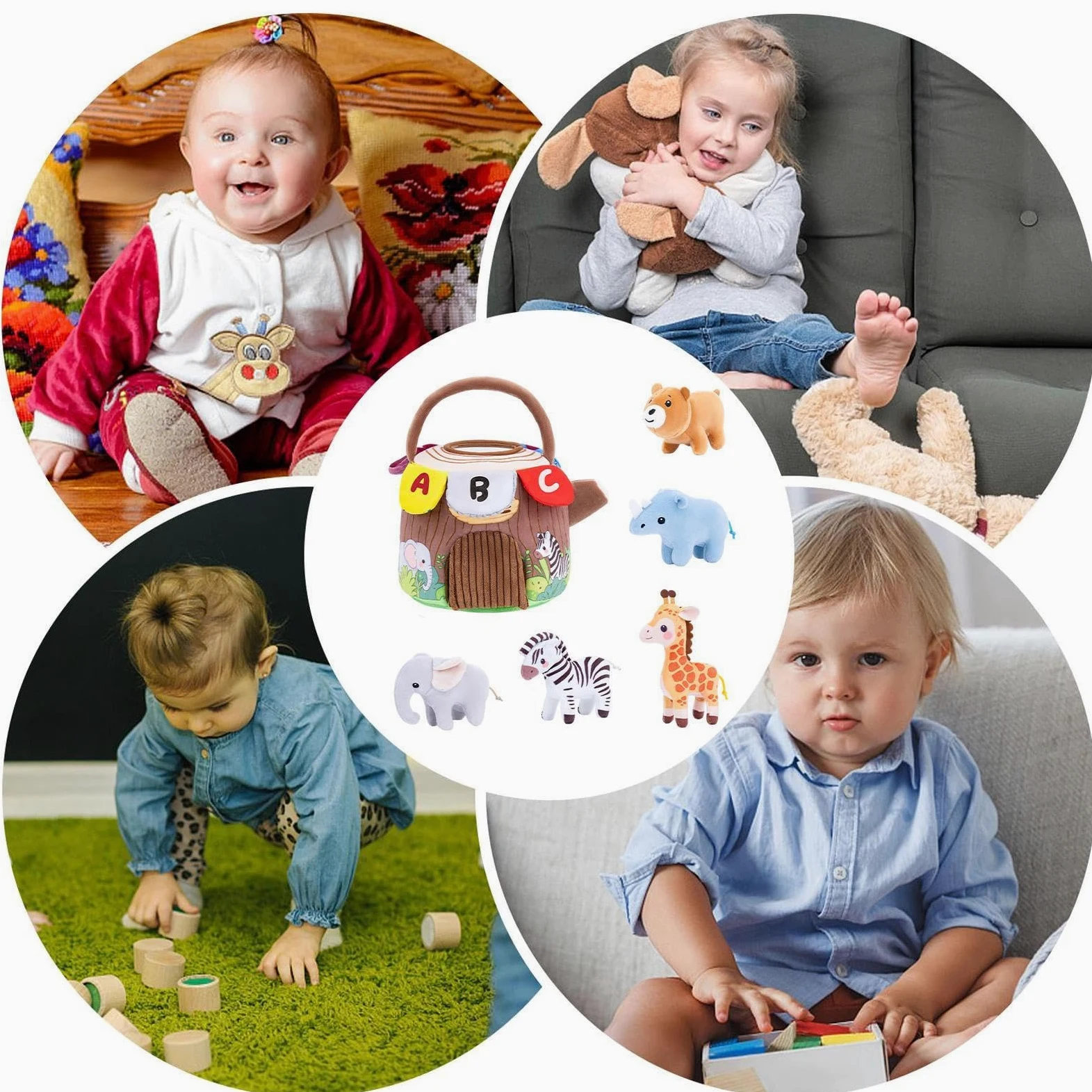 Animali Della Stalla Giocattoli Set Sensoriale di Apprendimento della | Set di animali per simbolico Per Bambini Casa Viaggio Scuola Materna Asilo Feste Classe