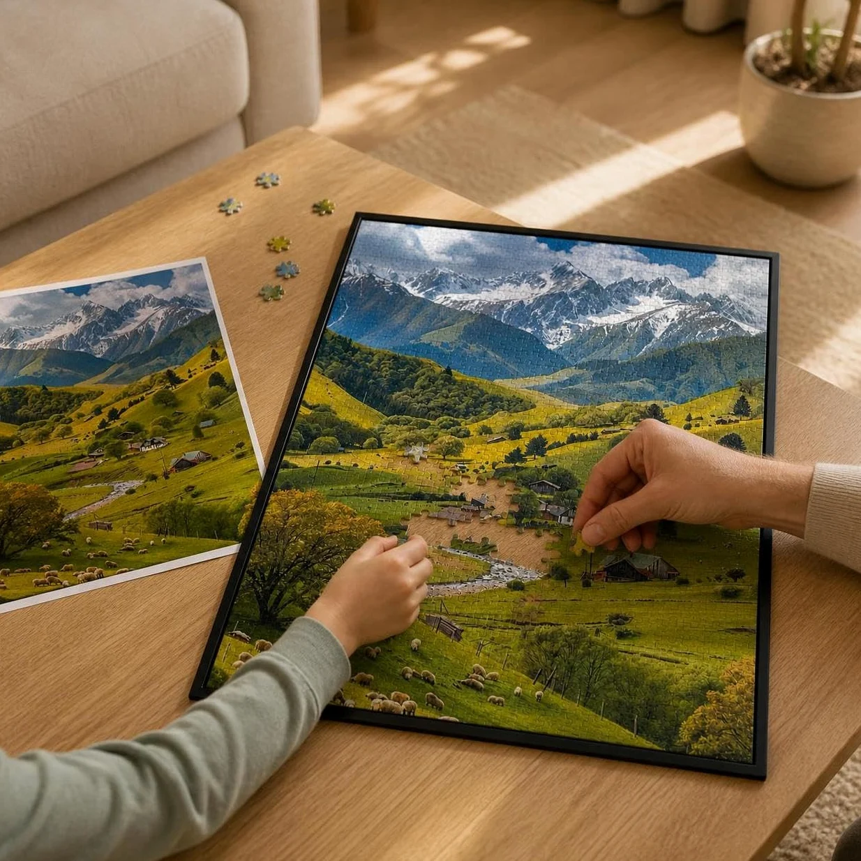 Puzzle di Legno Paesaggio, style to 1, 500 | Superficie liscia, Puzzle da collezione, Per attività manuale, Per decoratori casa