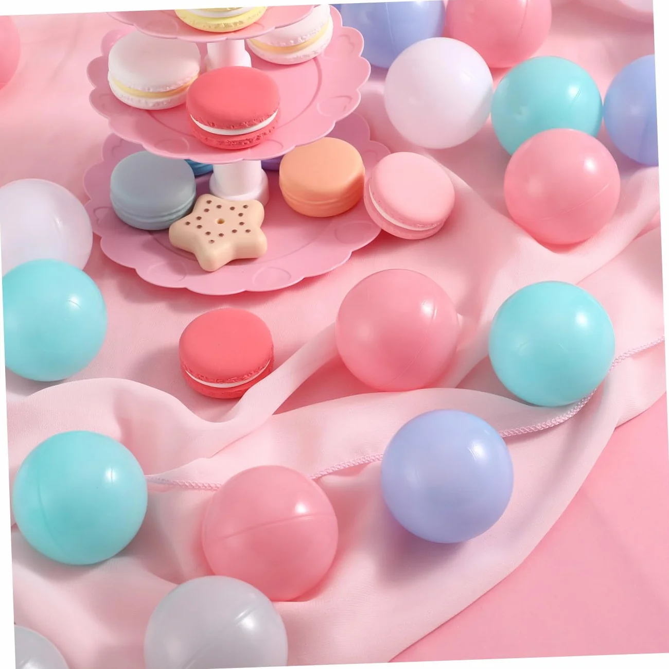 50 Palle Oceaniche Da 6 Cm in Plastica Per Piscina Di Palline Bambini, Giocattolo Da Bagno Educativo Multicolore Per Ragazzi e Ragazze