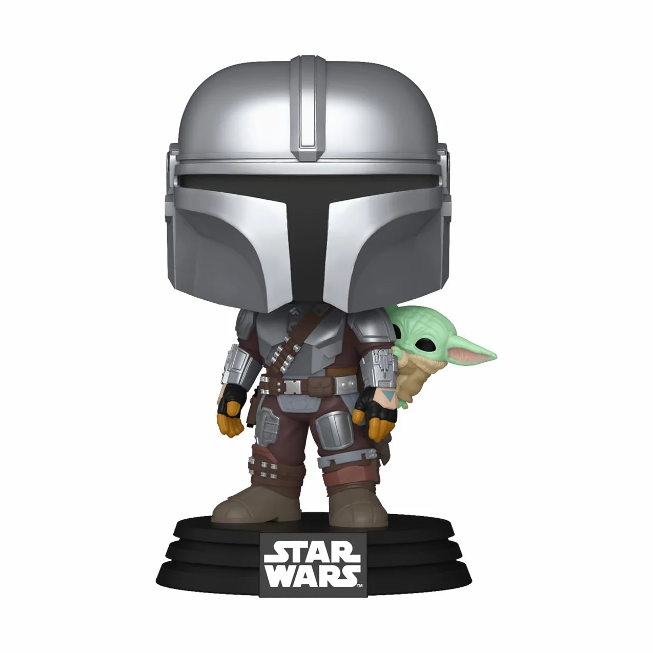 Funko POP! Star Wars: The Mandalorian and Grogu - The Mandalorian with Grogu - Figura in vinile da collezione - Idea regalo - Prodotto ufficiale - Giocattoli per bambini e adulti