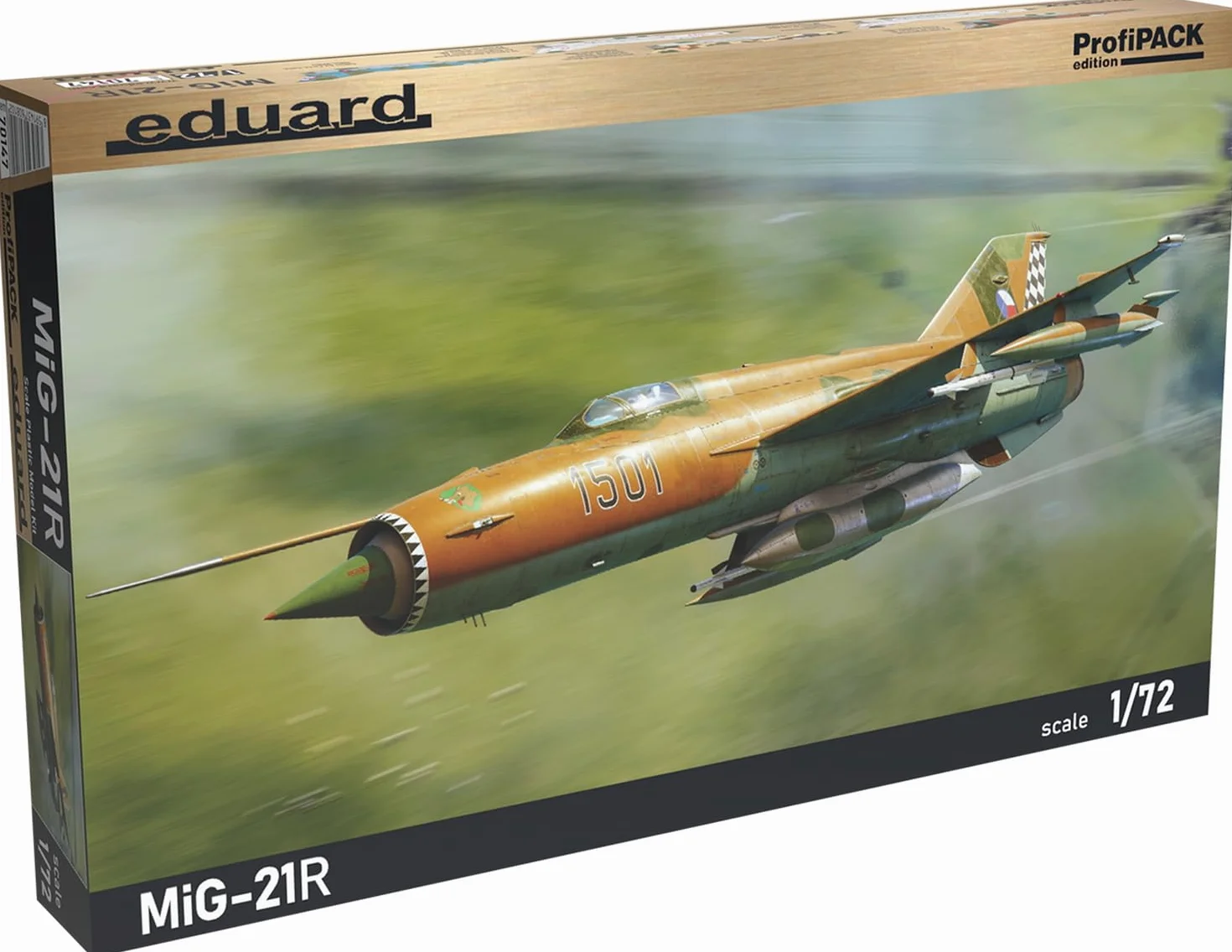 Edualdo 1/72 Profi Pack Repubblica Ceca MiG-21R Letto Pesce Plastica Modello EDU70147 (Aircraft)