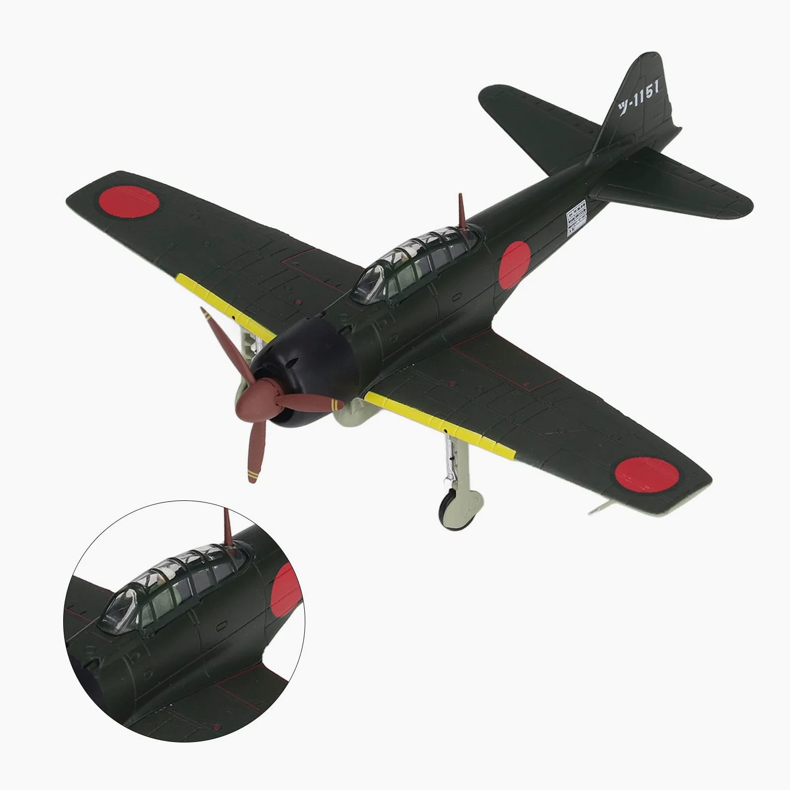 1:72 Alloy Fighter Airplane Model with Stand, Detailed Diecast