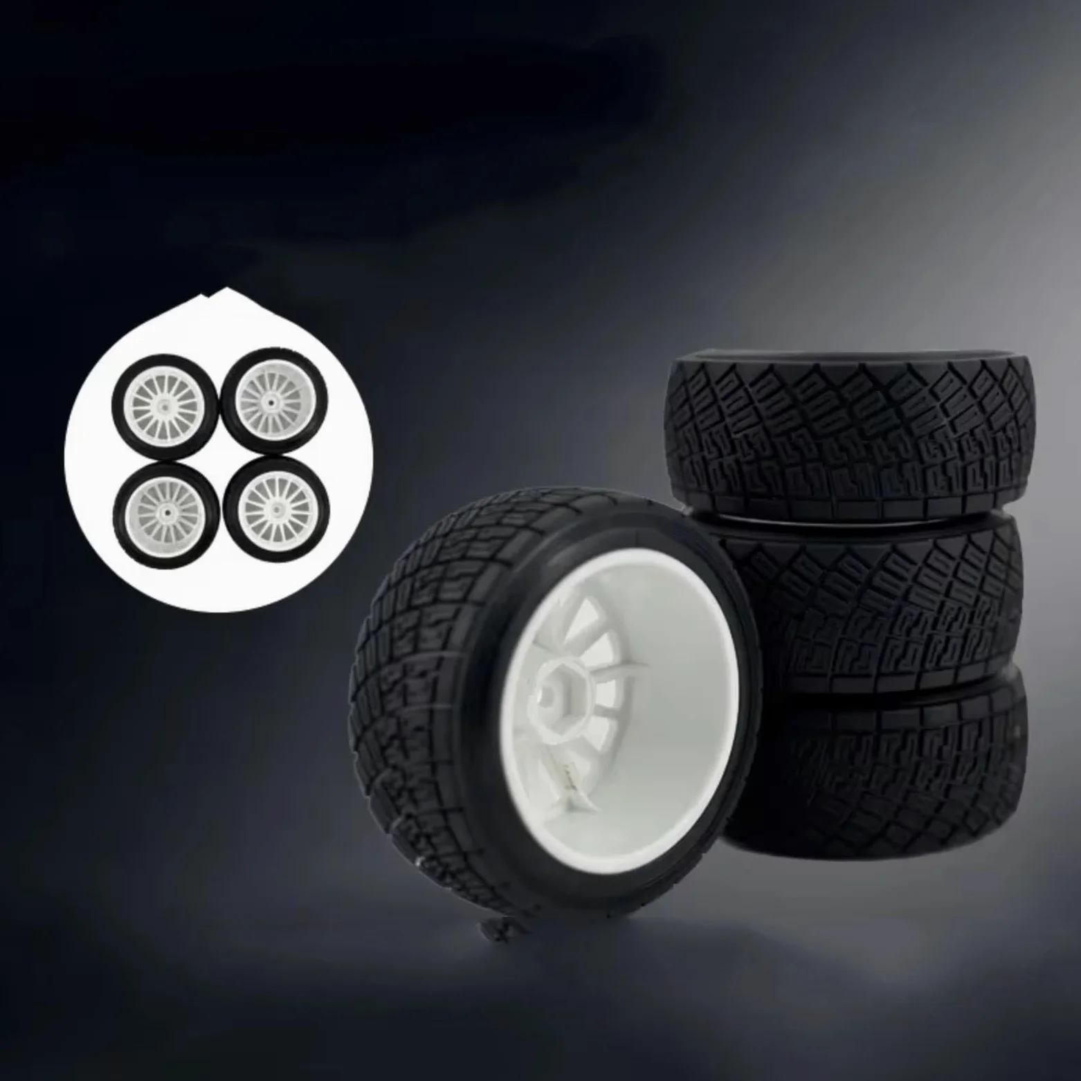 Accessorio Auto RC Compatibile Con MJX 1/16 16207 16208 H16 14209 14210 Per Hyper Go 1/14 Ricambi E Accessori Per Auto Da Camion RC, Ruote Fuoristrada(White)