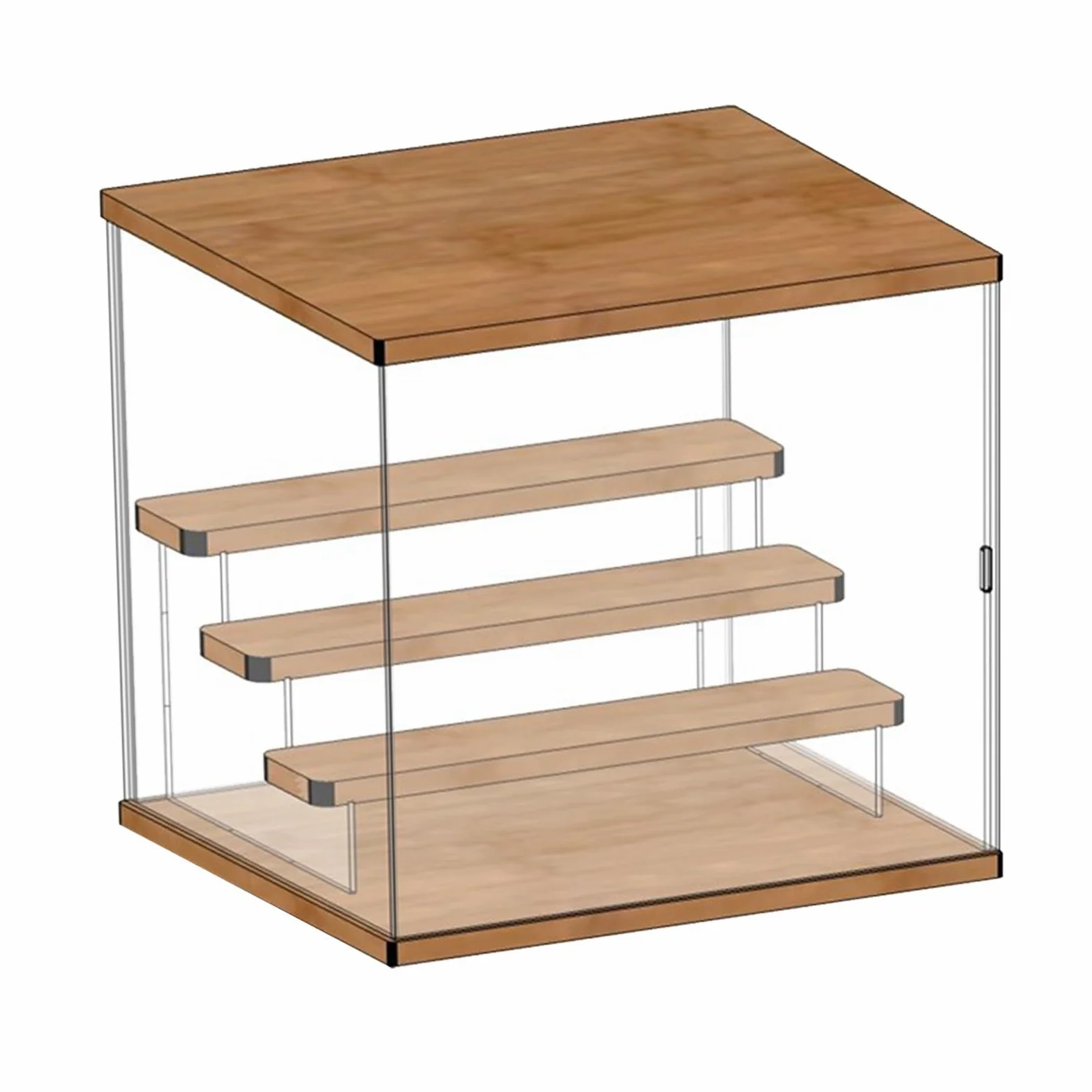 Zerodis Acrylic Action Figure Display Case, Portacompositi in Plastica (4