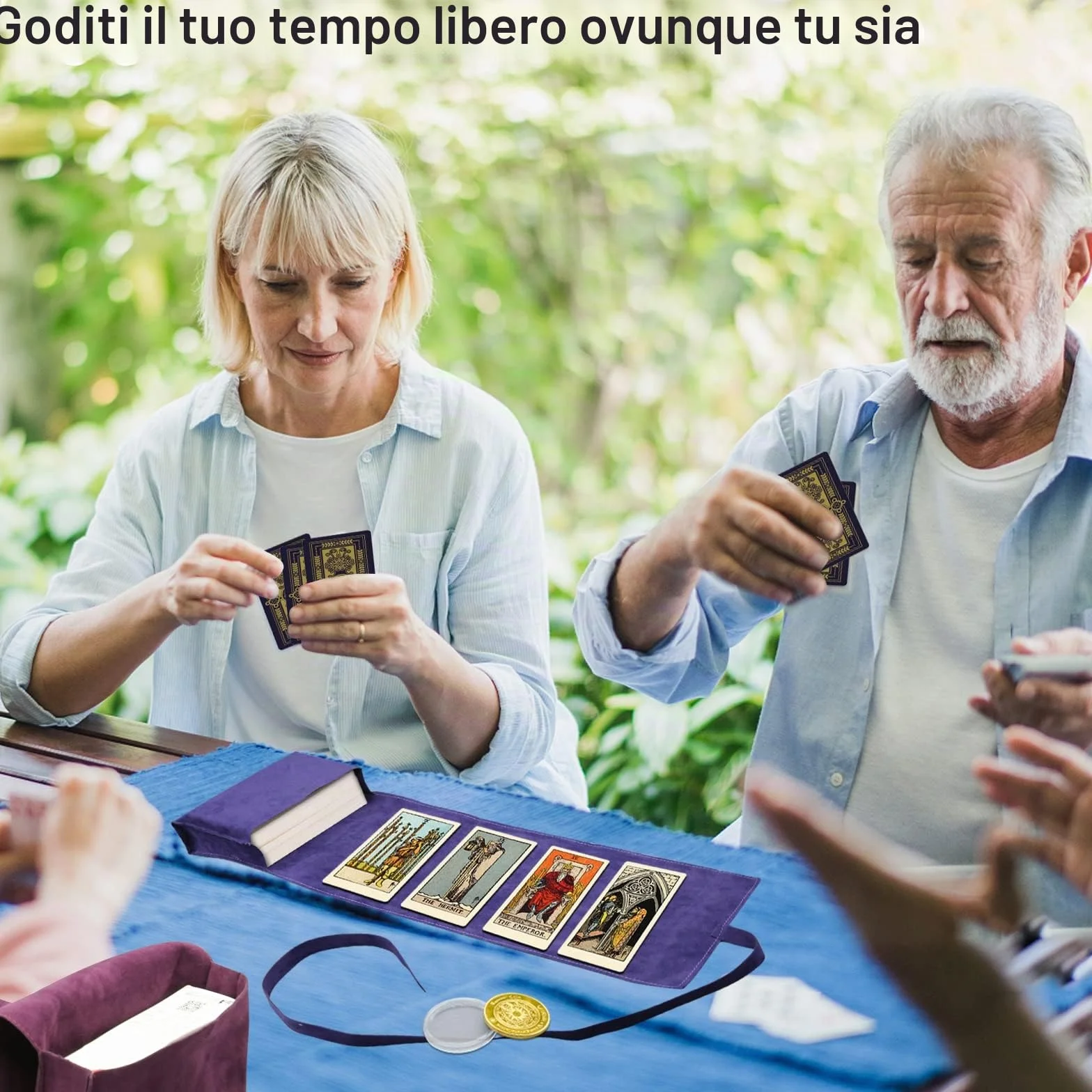 Kit Borsa Porta Carte dei Tarocchi da 3 Pezzi, Buste in Tessuto per Tarocchi, Accessori per Mazzo Oracle