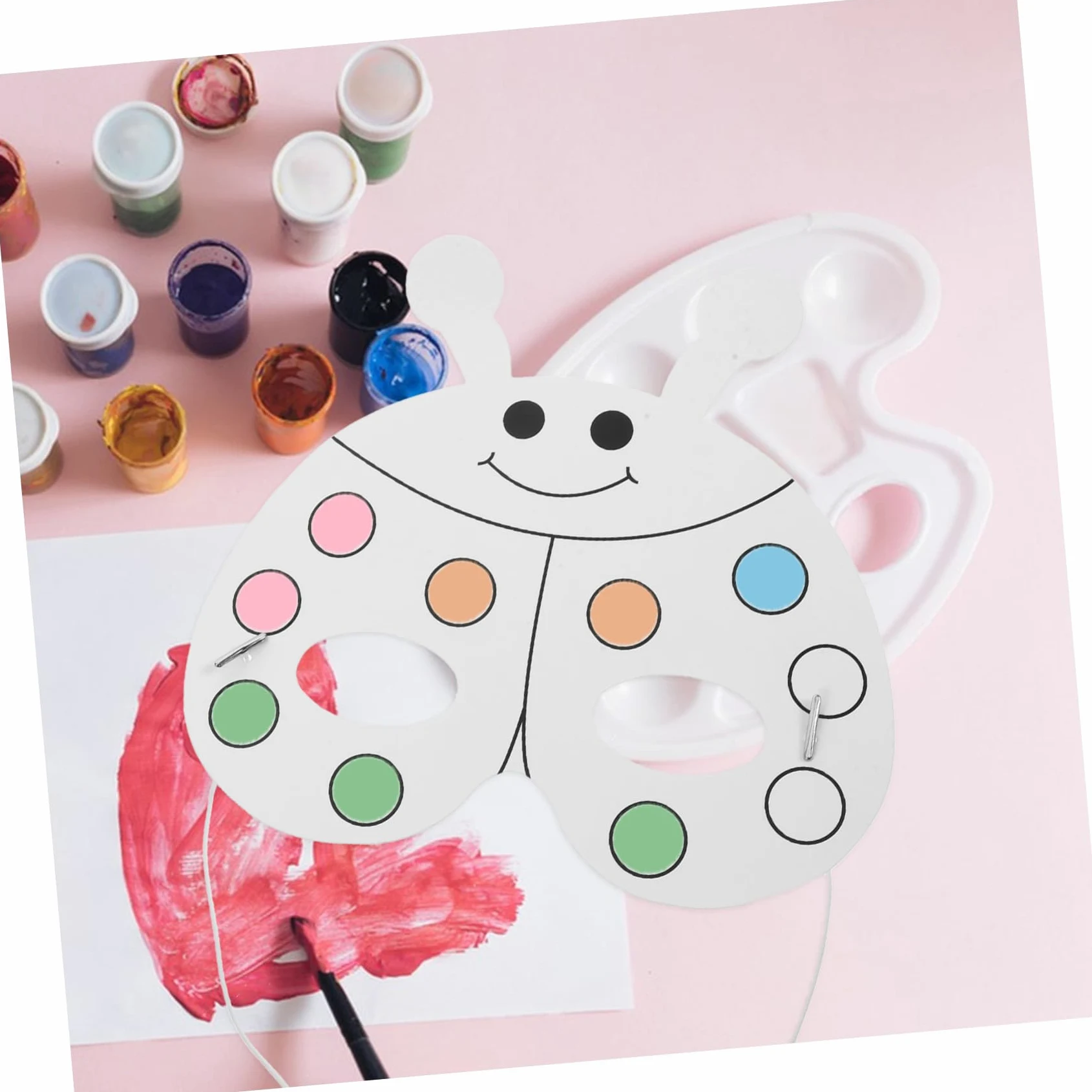 BESPORTBLE Set Maschere Bianche DIY 24 Pezzi Carta per Bambini | 12 Pennarelli ad Acquerello Inclusi, Festa Scuola Decor, Stile Animale per Pittura Creativa Stile Casuale