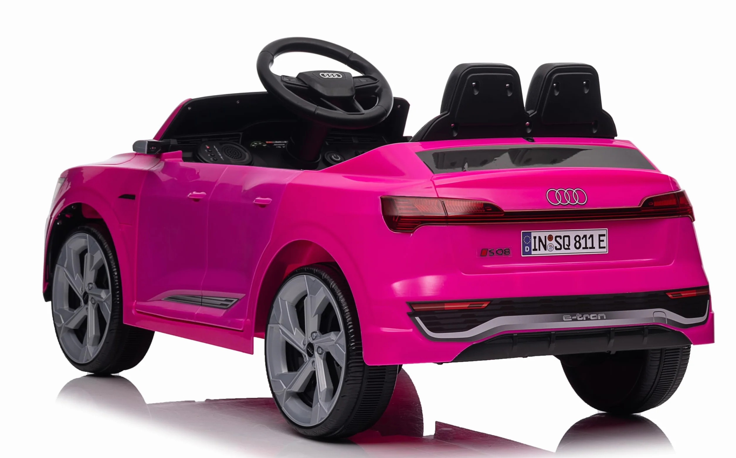 Audi SQ8 e-tron Sportback 12V Auto Elettrica per Bambini con Licenza Ufficiale Due Motori Telecomando Rosa
