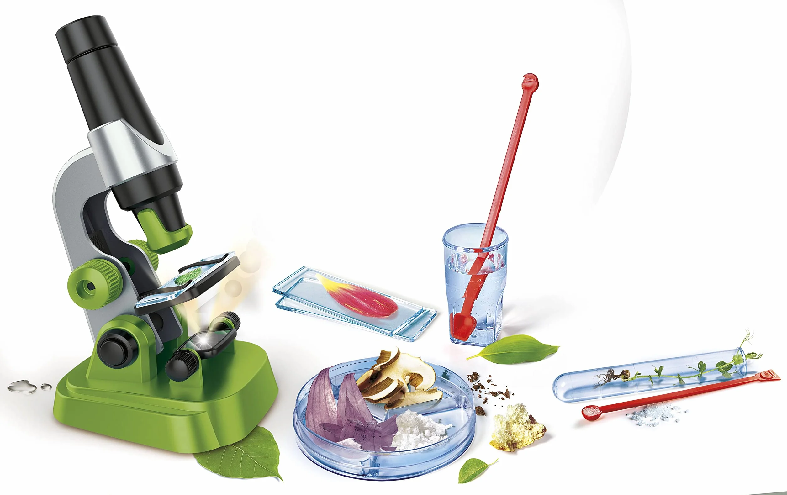 Clementoni - 19347 - Scienza E Gioco Lab - Il Mio Primo Microscopio - Laboratorio Microscopio Ottico 150X, Esperimenti Scientifici per Bambini dagli 8 Anni (Gioco in Italiano), Made in Italy
