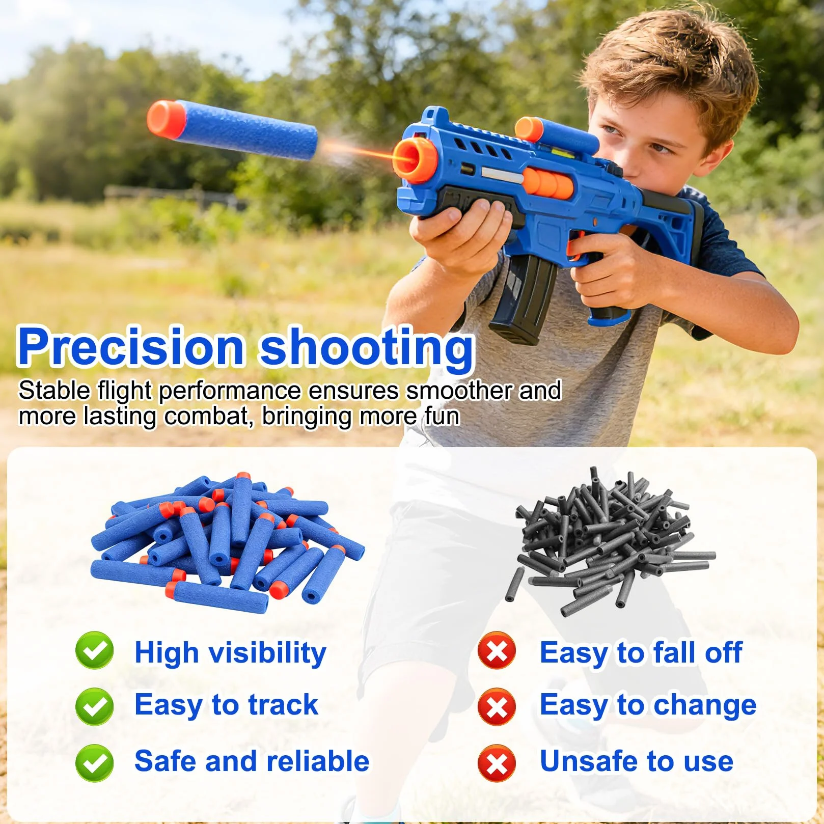 Set di Ricarica Dardi in Schiuma per Nerf N-Strike Elite Series Blaster, 40 Pezzi
