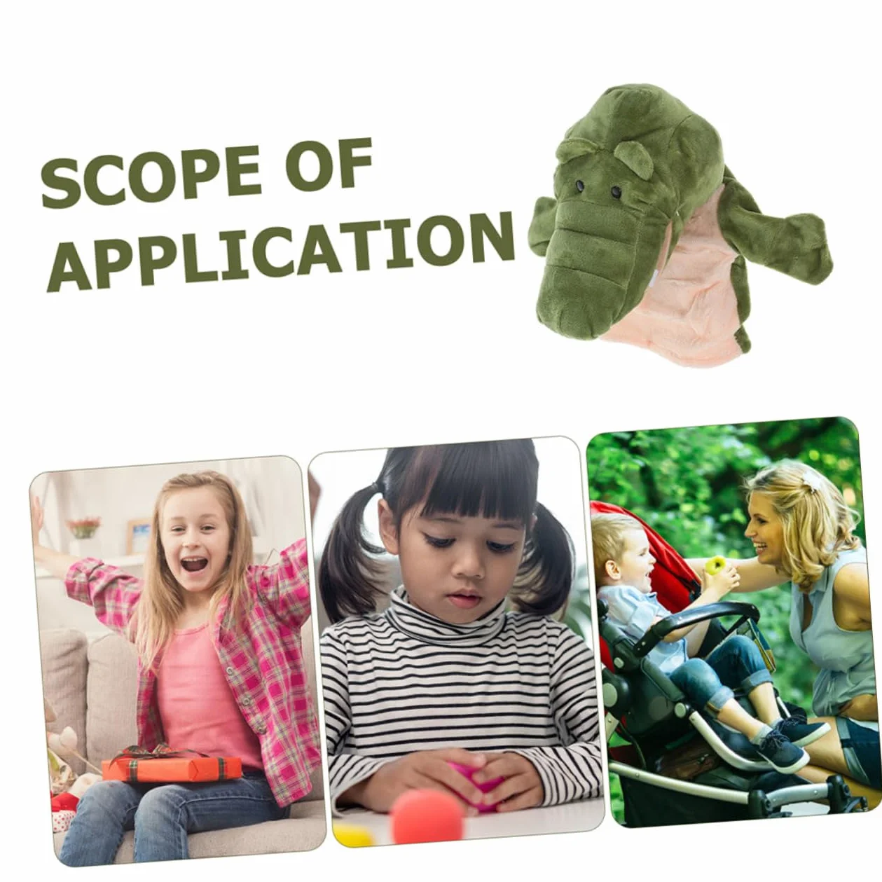 Yardwe Marionetta Da Mano Coccodrillo Peluche Morbido Giocattolo Educativo per Bambini