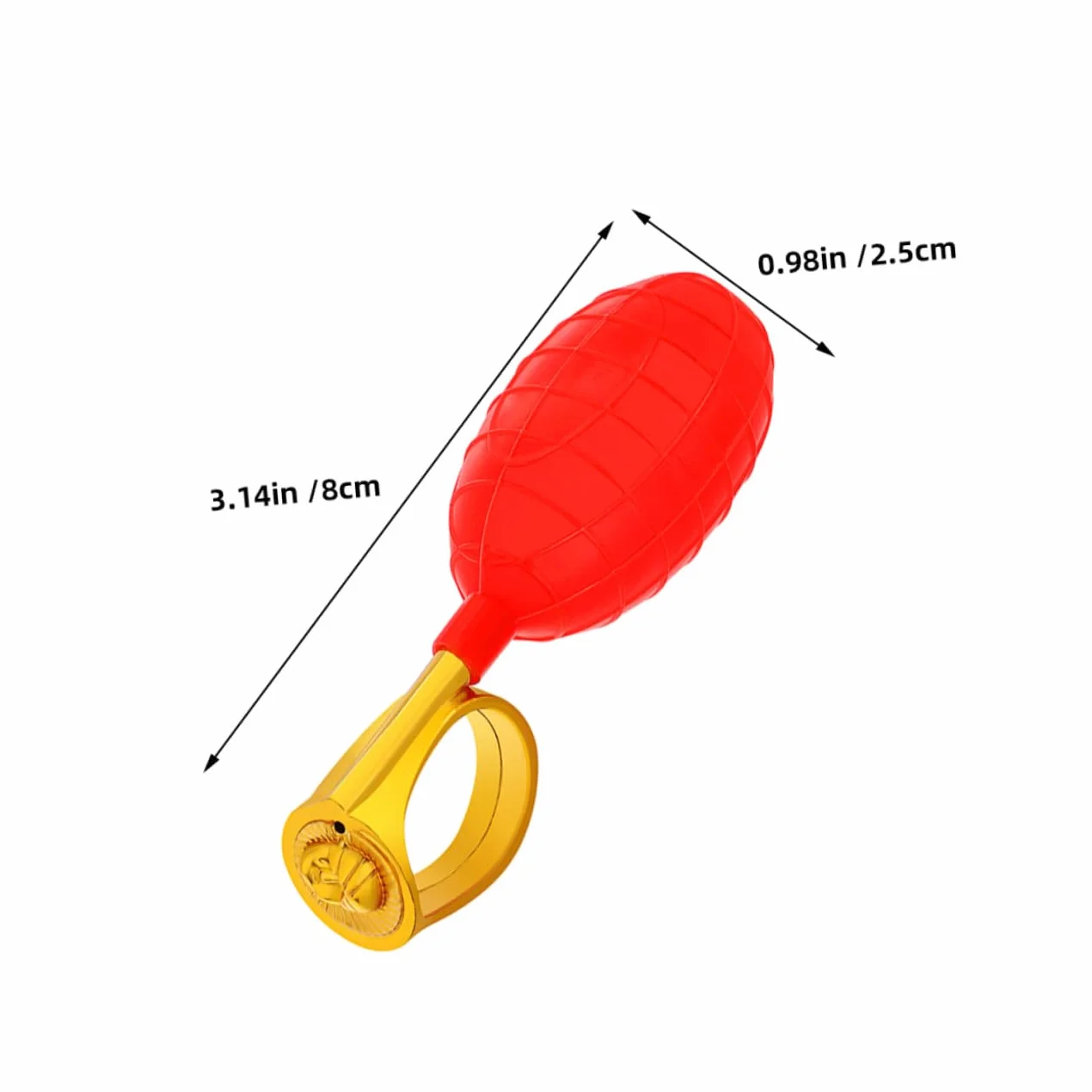 Anelli Spruzzo d'Acqua Rossi 3 Pezzi, Giocattoli Scherzo Getto d'Acqua per Feste e Pesce D'aprile, Accessori Divertenti in Plastica Resistente per Intrattenimento e Scherzi