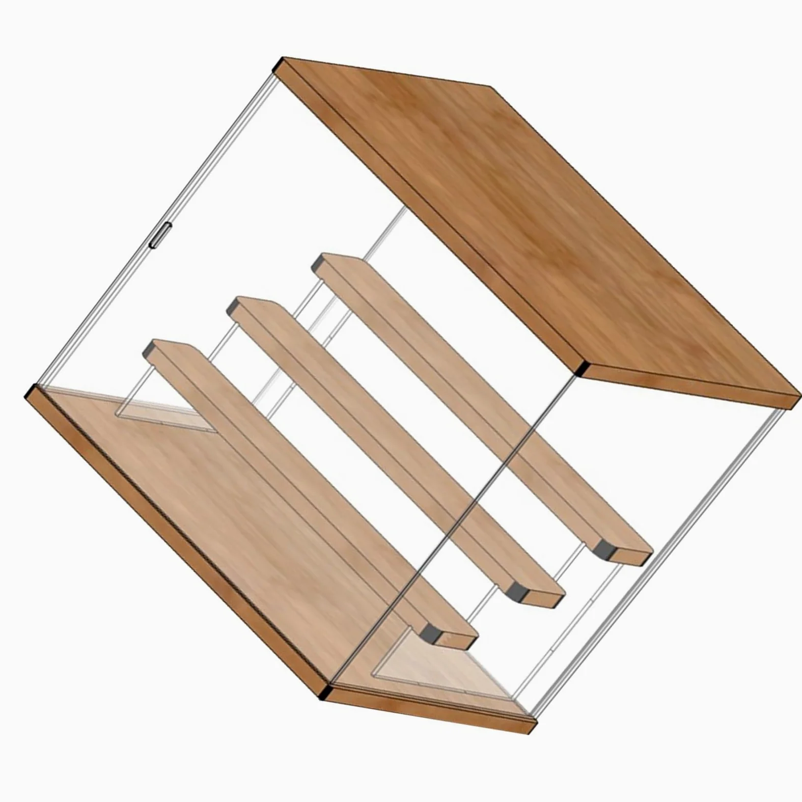 Zerodis Acrylic Action Figure Display Case, Portacompositi in Plastica (4