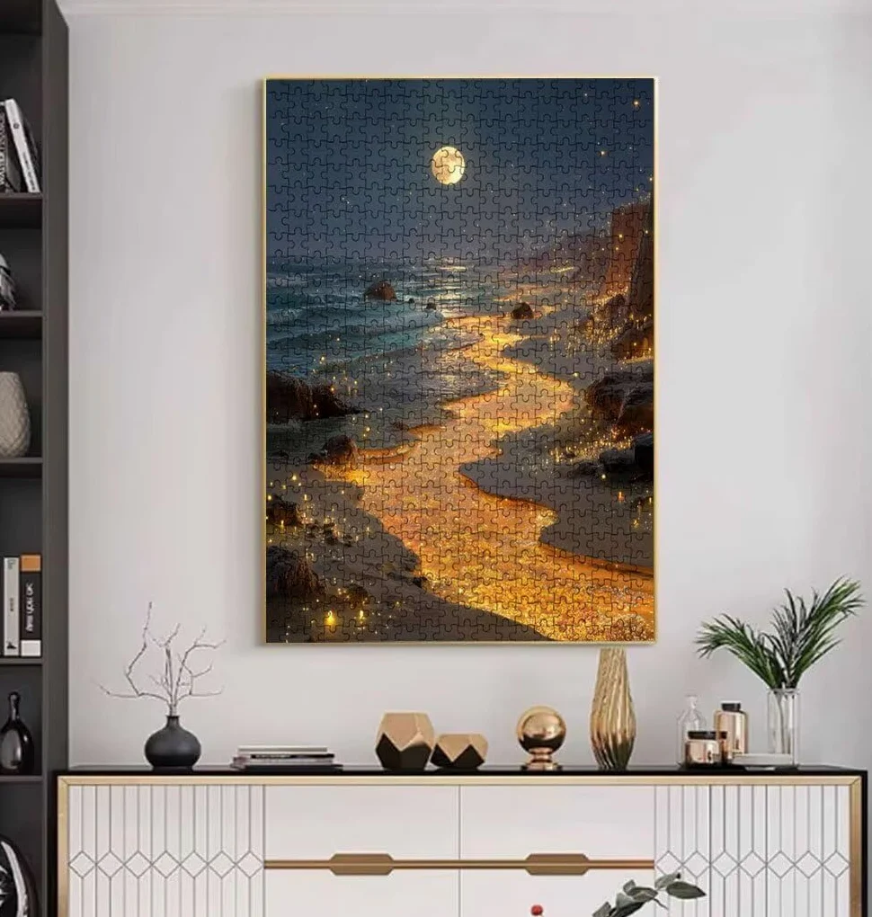 Puzzle 4000 Pezzi, Jigsaw Puzzle per Adulti, Luna Giallo BLQSBGA6-529 | Puzzle Classici, Impossibile Difficile Sfidanti Puzzles, Puzzle Decorativo per La Famiglia, Come Regalo e Decorazione Pareti