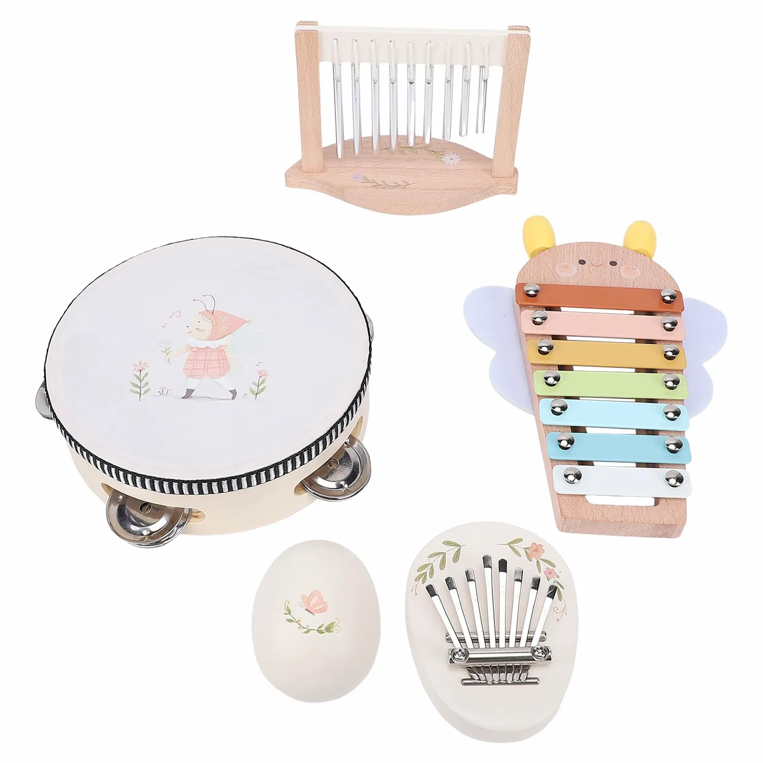 Set Percussioni per Bambini, Giocattoli Musicali Montessori in