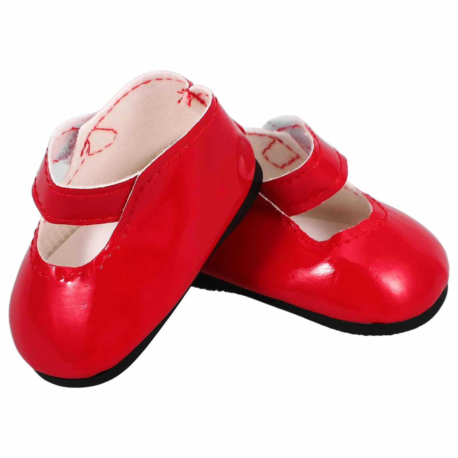 Scarpe per Bambole Rosse in Pu Design Miniatura che Migliorano L'aspetto della Bambola, per Occasioni Speciali e Compleanni