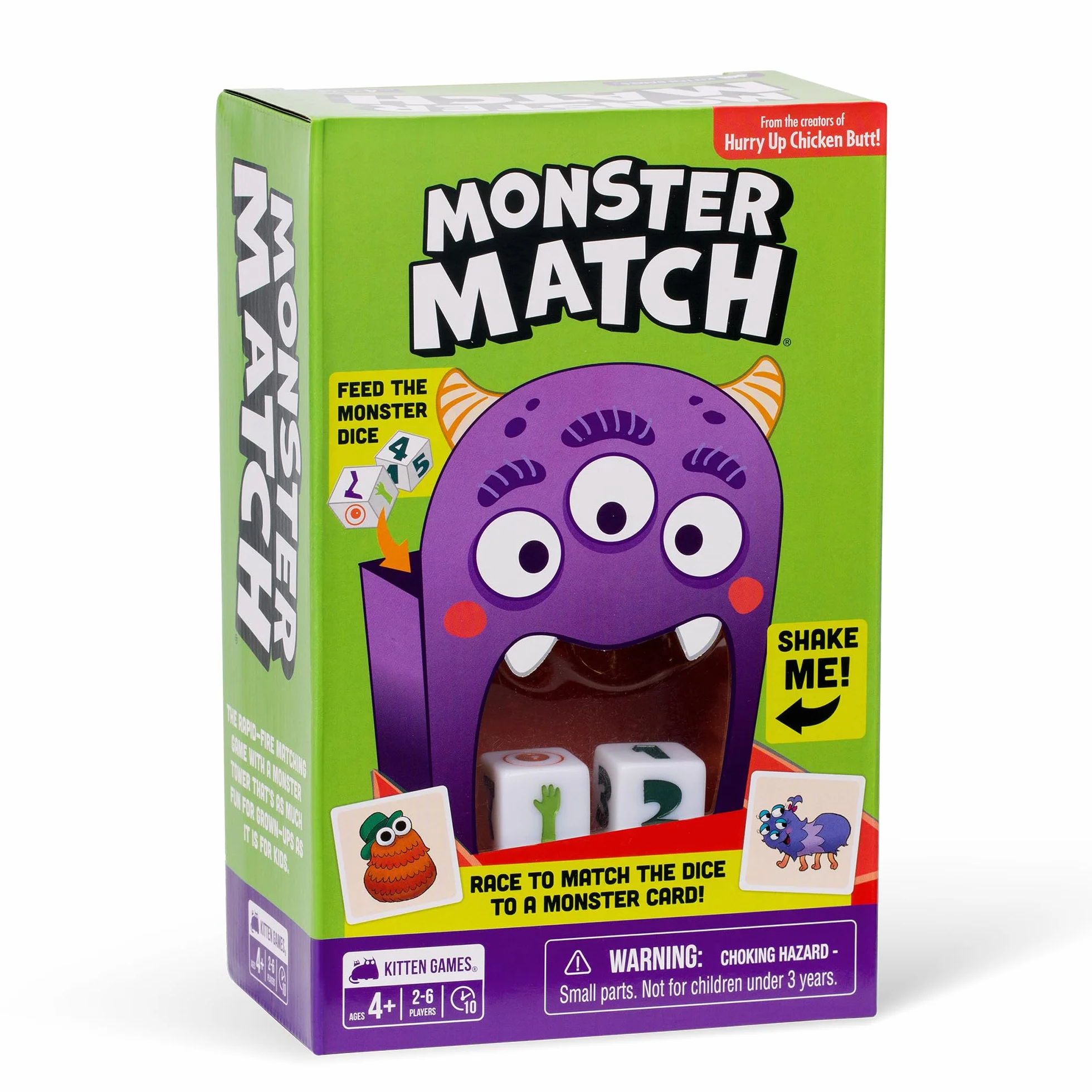 Exploding Kittens Monster Match – Matching Dice for Kids Ages 4+– 2-6 Players – Fun Family Night - Creative Kid Play