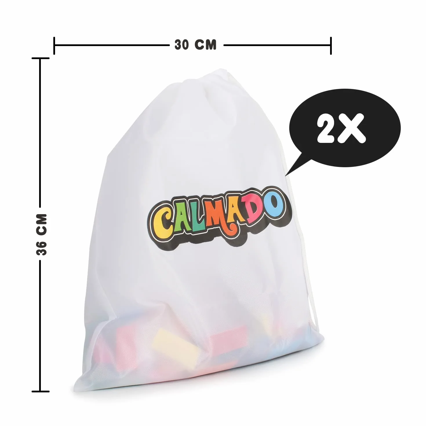 Calmado - 1000pz Set Domino in Legno Giga Edizione + Borsa + Istruzioni + Accessori