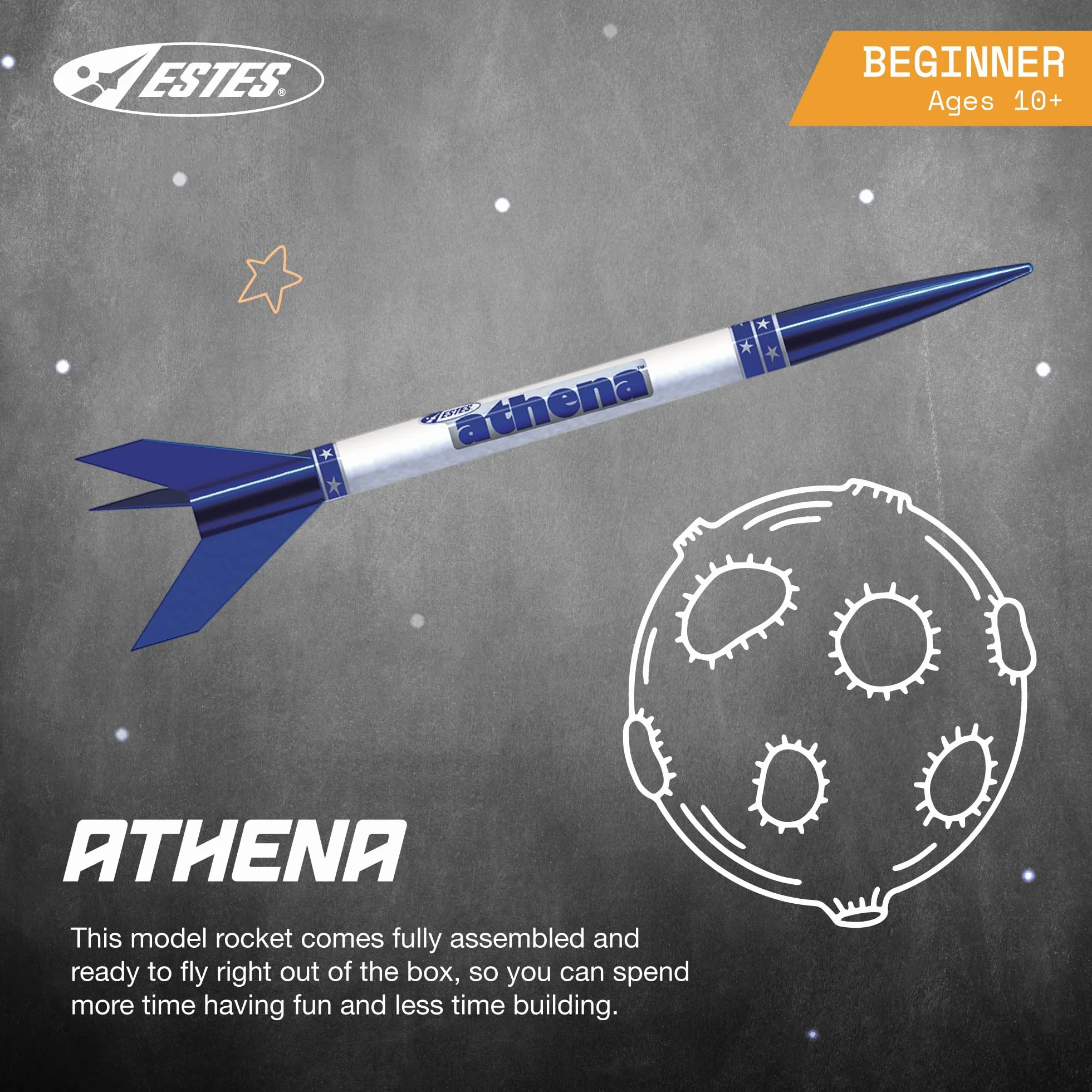 Estes 2452 Athena Modello Razzi, Marrone
