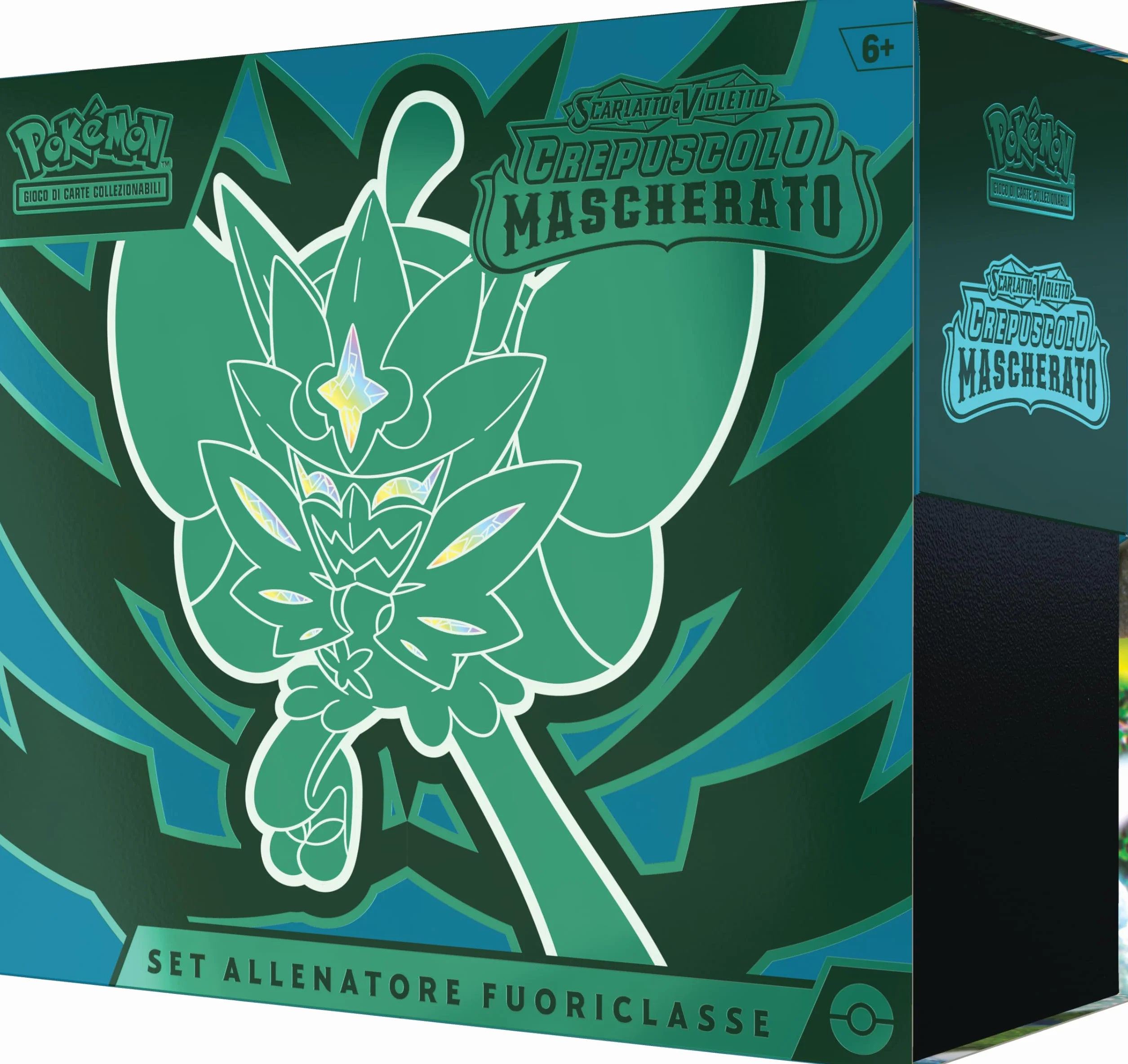 Pokémon GCC Set Allenatore Fuoriclasse Crepuscolo Mascherato Scarlatto e Violetto - Ogerpon Maschera Turchese