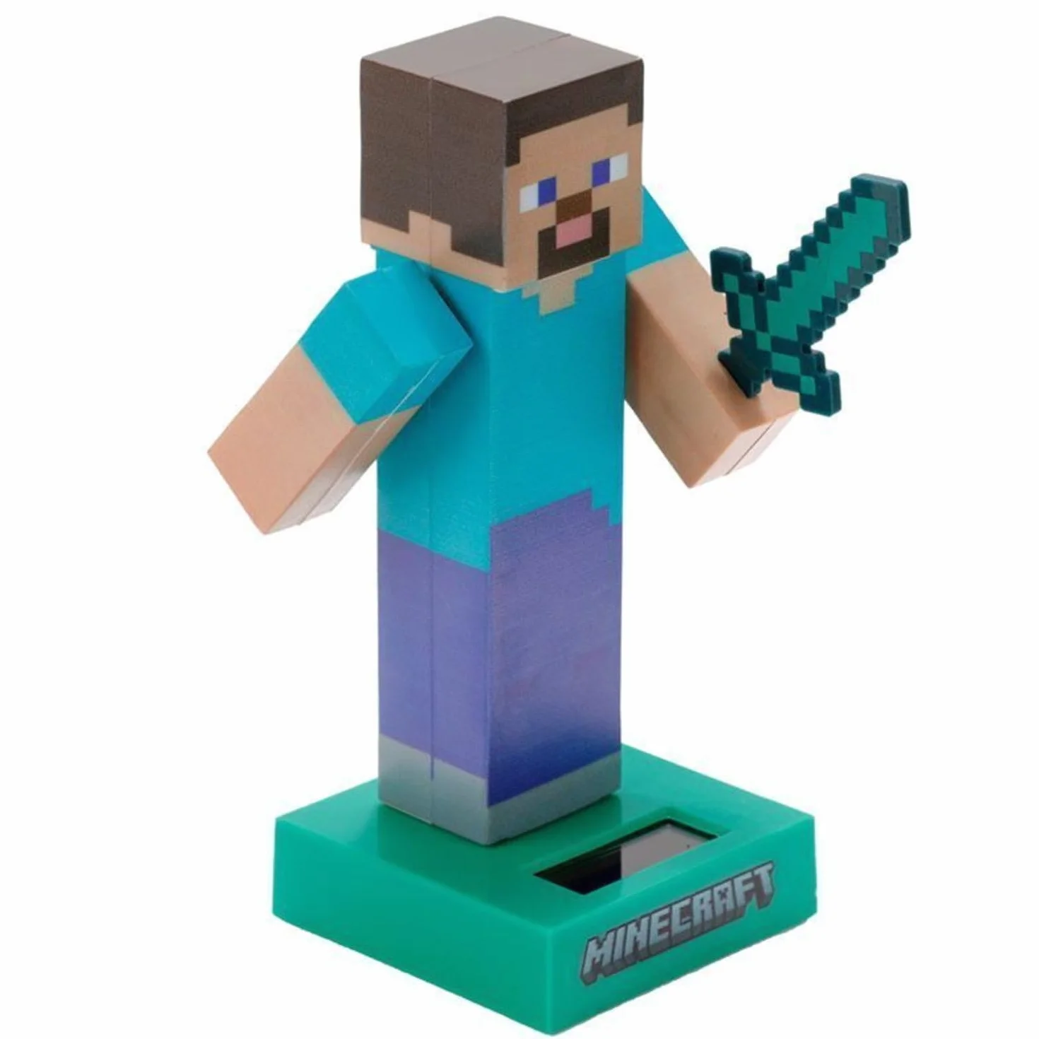 Solar Pal Steve Minecraft Decorazione ad Energia Solare