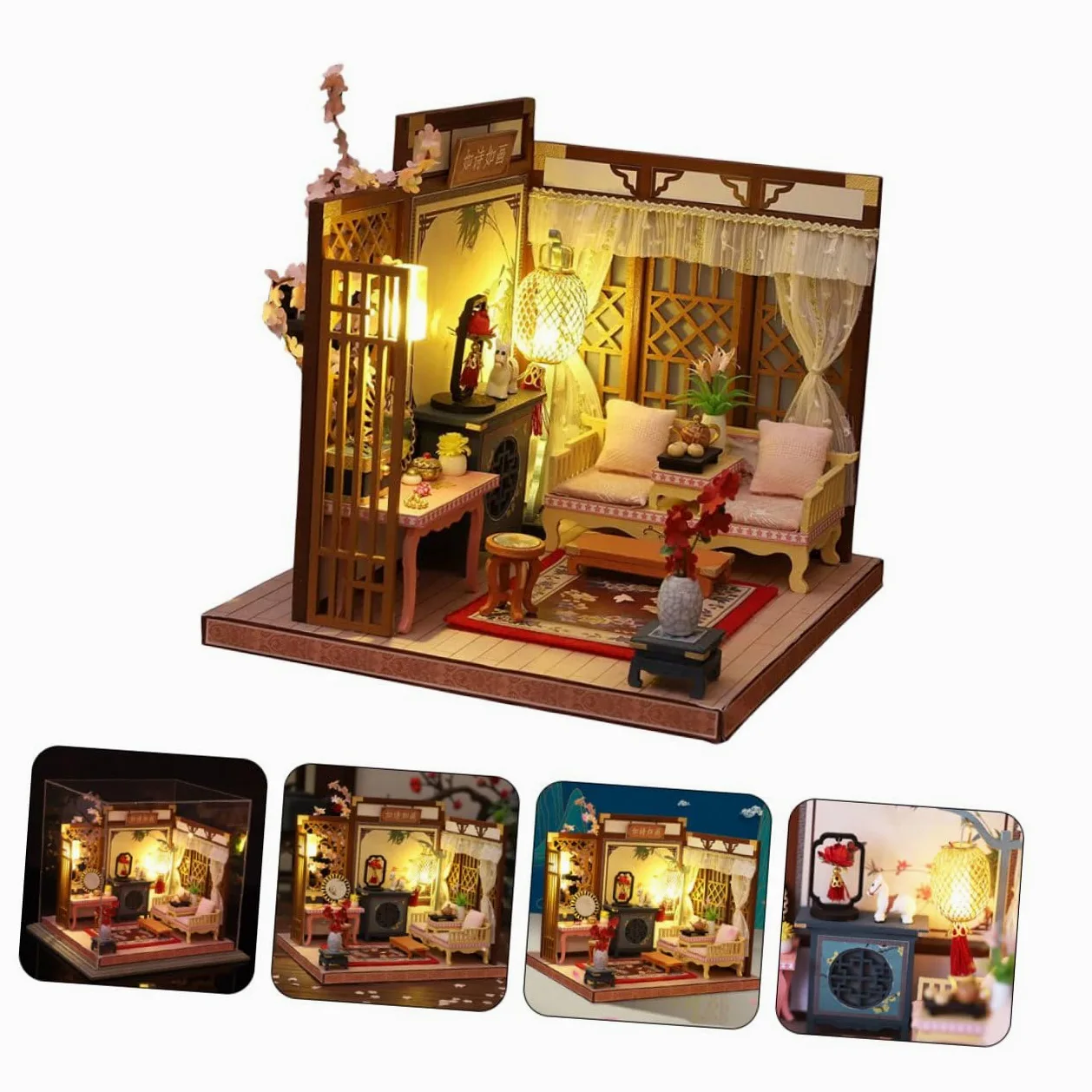 Casa in Miniatura Kit per Casa Decorativa Fai da Te Resistente all Usura Materiale di Buona Qualità
