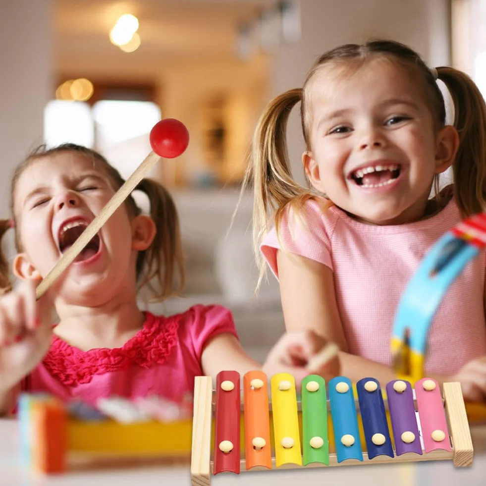 Xilofono Bambini Colorato Professionale, Strumento Musicale per Bambini, Giocattoli Musicali