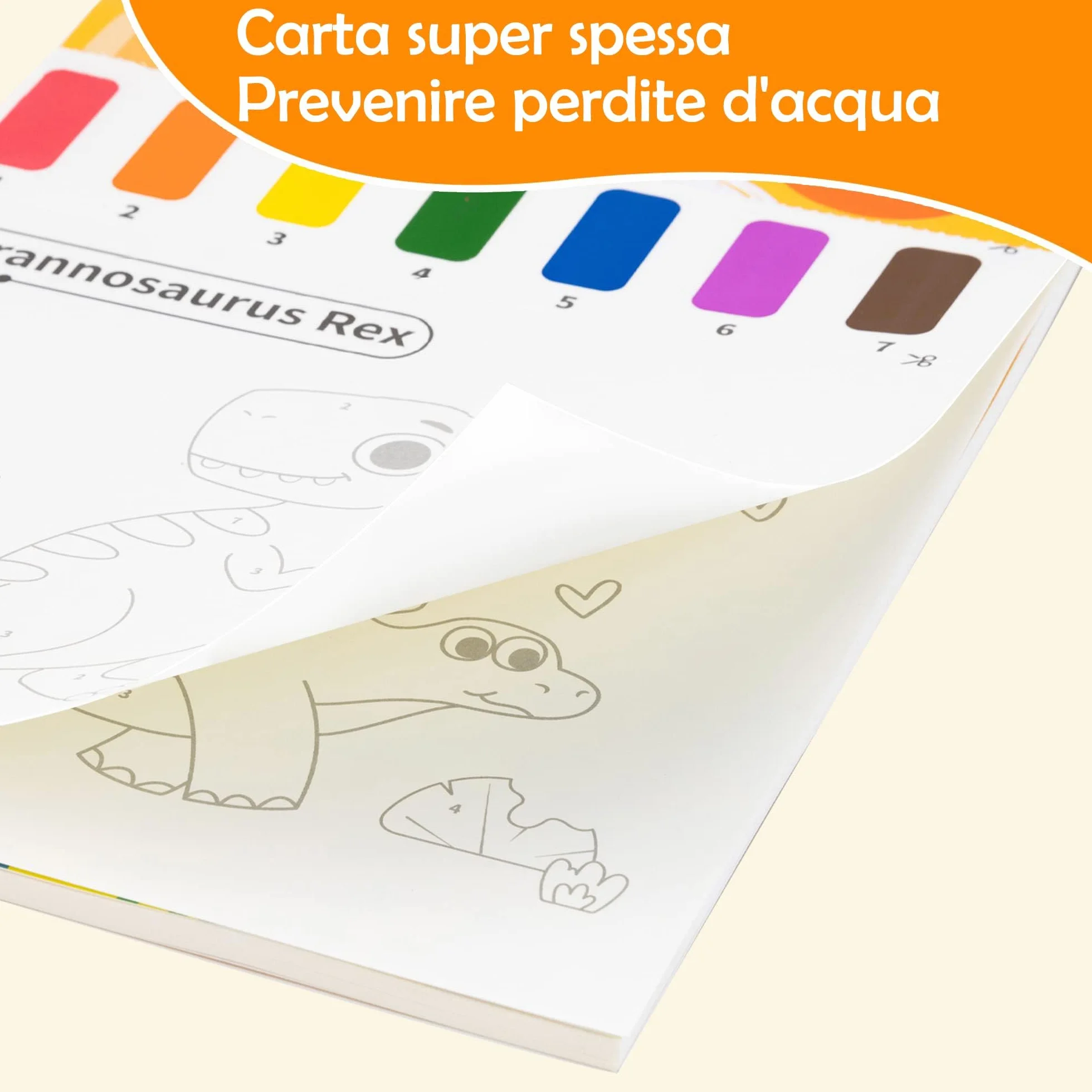 YPLUS Dipingi con Libri ad Acqua per Bambini Piccoli， Carta per Pittura ad Acquerello per Bambini 1-4 Anni， Regalo Artistico con Pennello Inclusi - 3 Libri