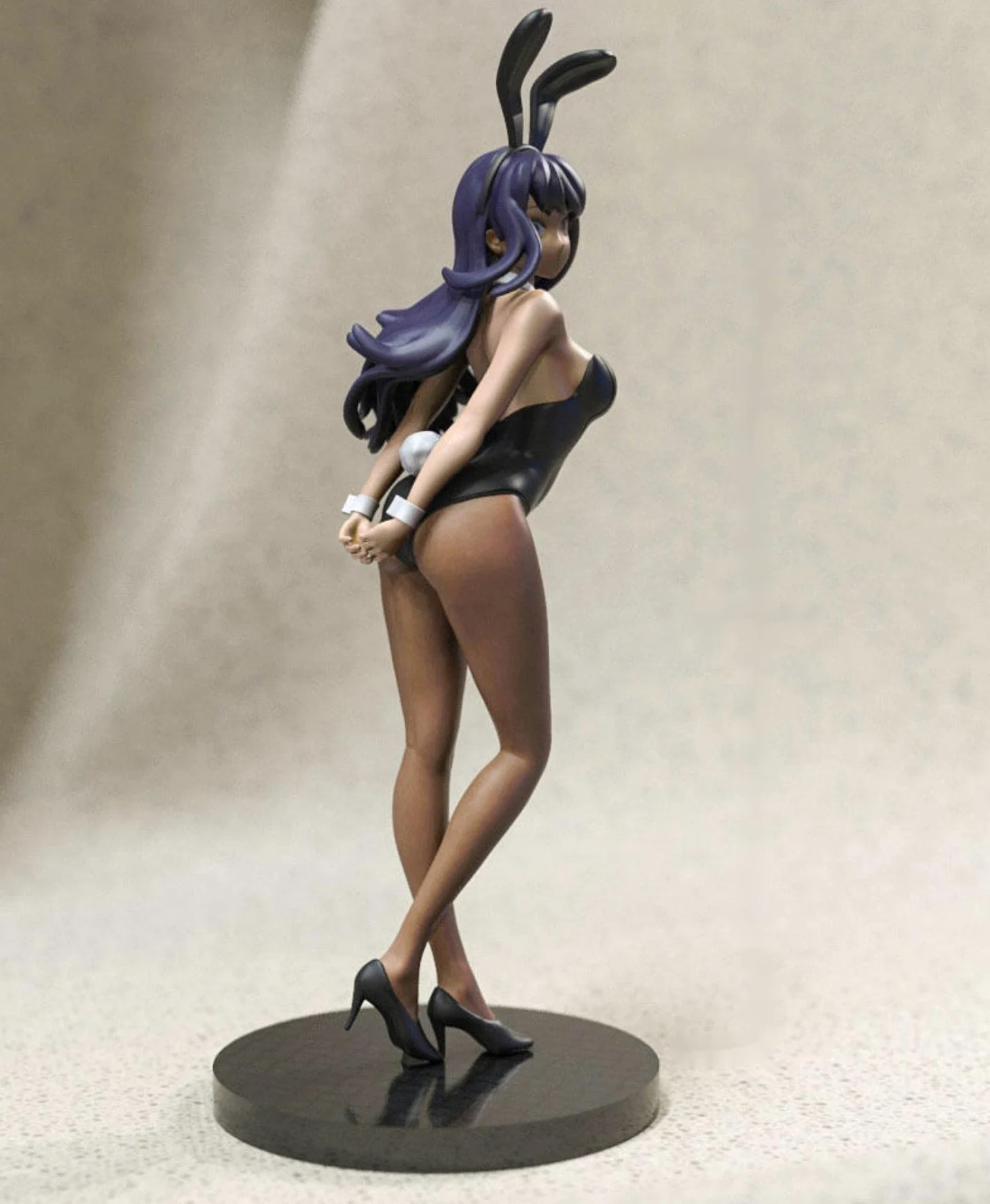 ZHANGJING 1/24 75mm 1/18 100mm Kit Modello in Resina Coniglio Ragazza Figura Smontato Non Verniciato RA-338