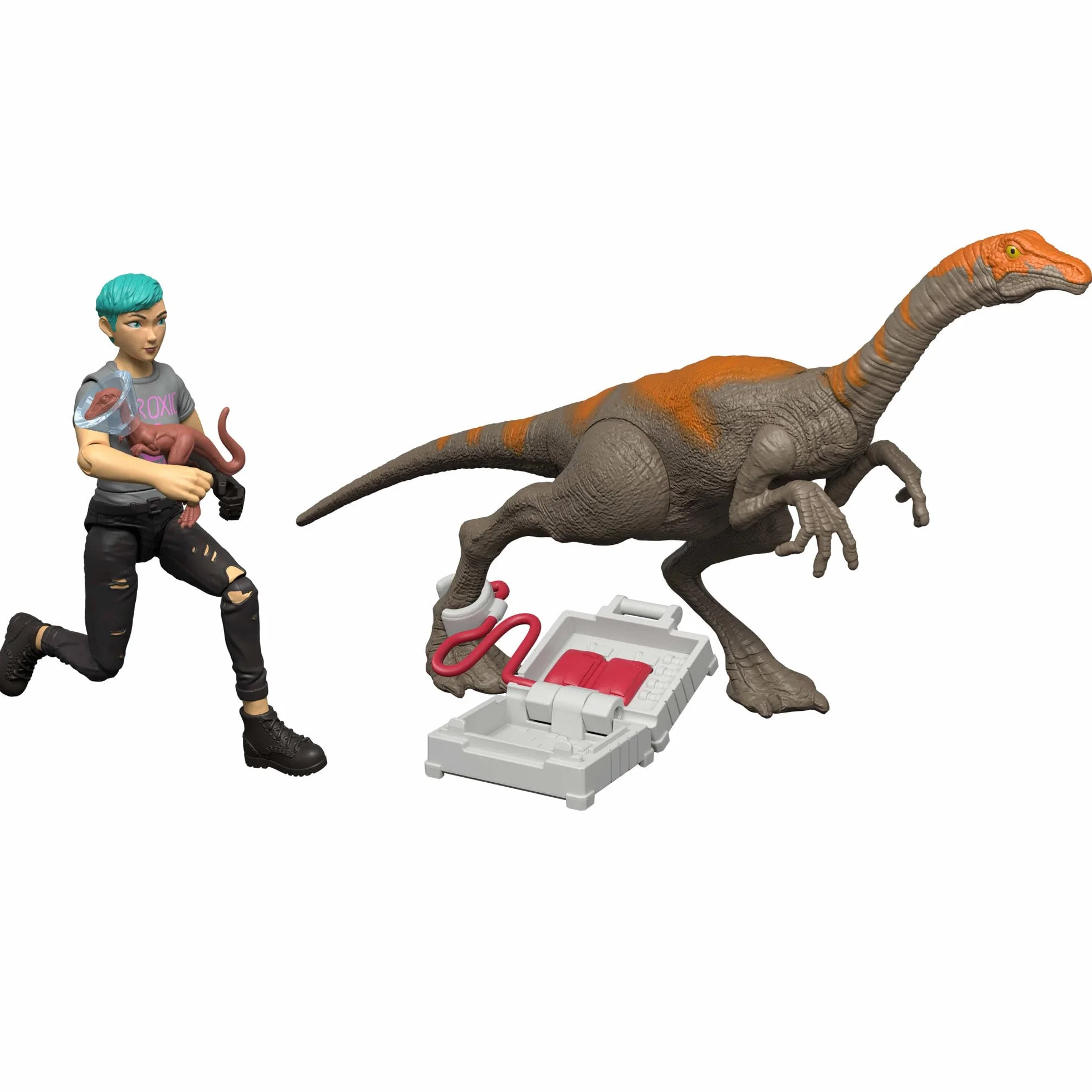 Mattel Jurassic World - Calendario dell'Avvento 2025, 12 finestrelle a sorpresa con Smoothie e altri 8 dinosauri, personaggio Brooklynn e tanti accessori, giocattolo per bambini, 4+ anni, JGM17