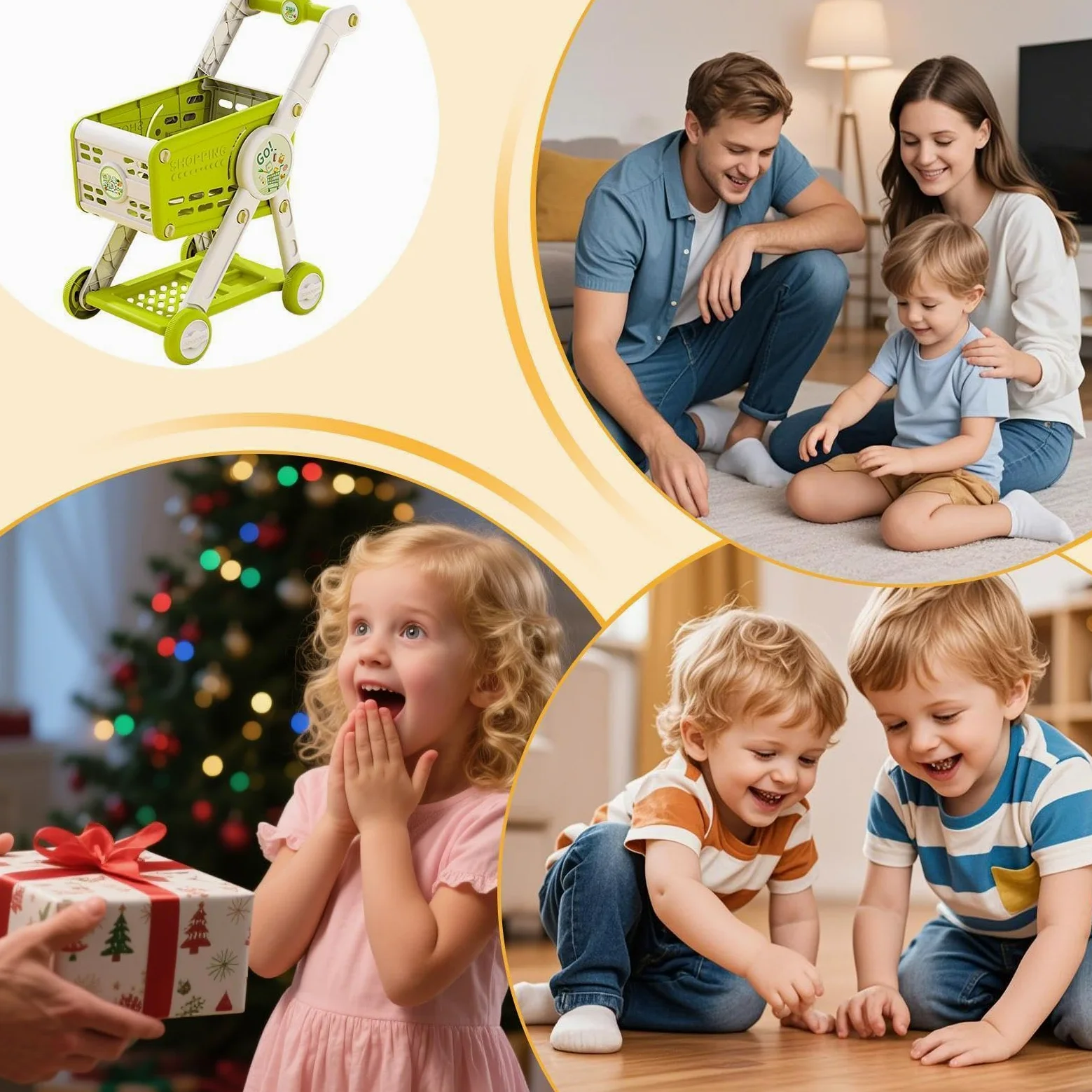 Carrello Della Spesa Giocattolo Cesto Della Spesa Giochi Supermercato | Cucina Bambini Role Play 1 3 Anni Bambine Casa Delle Bambole