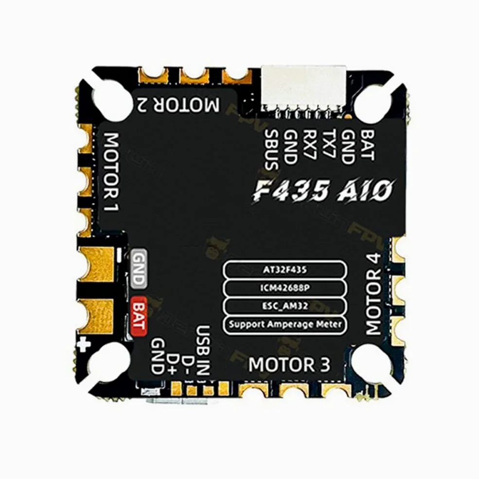 F435 AIO Flight Controller 45A BLHeli_S AM32 ESC 2-6S Supporto per FPV Drone Quadcopter RC Racing e Freestyle