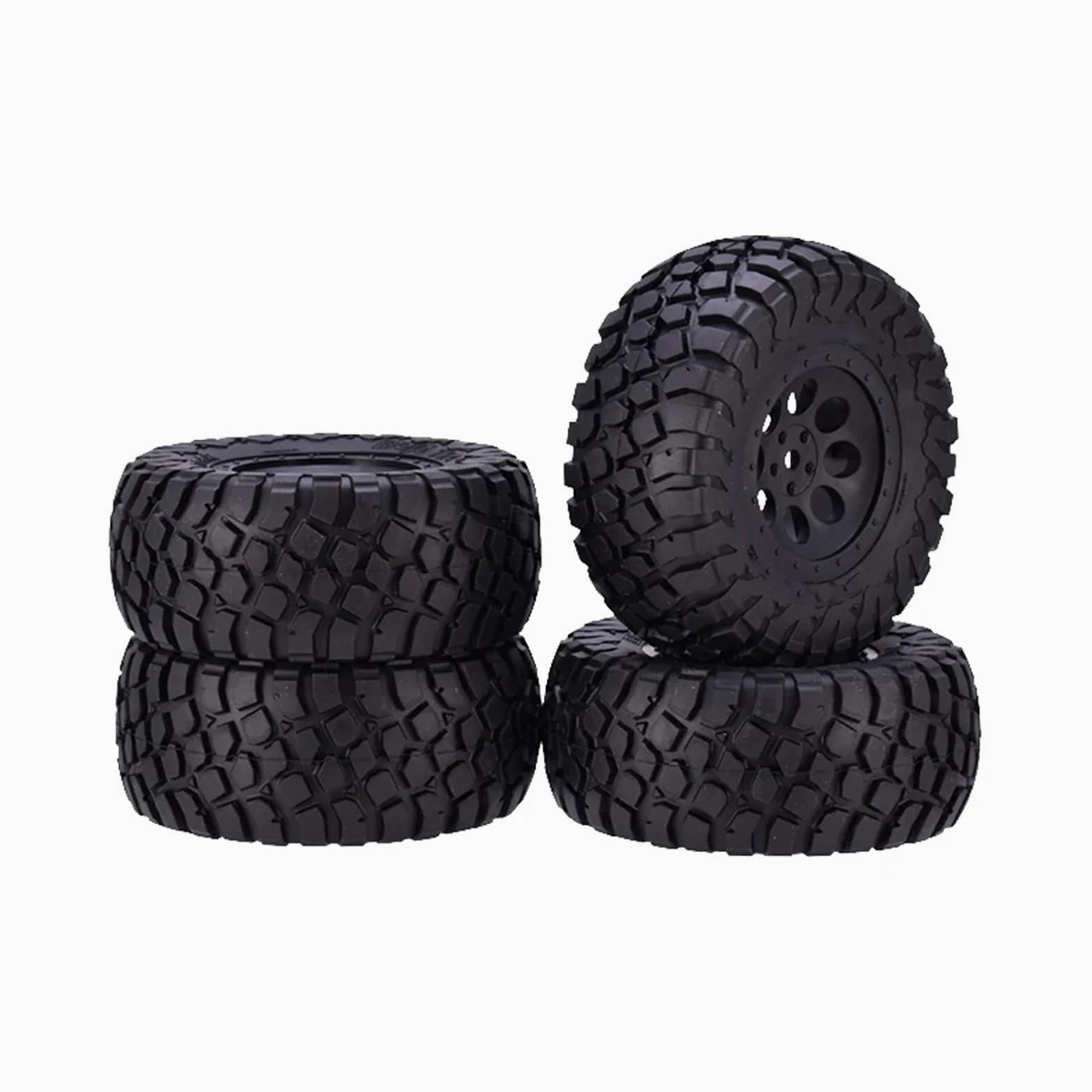 Compatibile Con Traxxas Per Slash Per HPI 4 Pezzi RC Ruote 1:10 Pneumatici Per Camion A Percorso Breve Pneumatici In Gomma Accessori Di Aggiornamento Per Auto RC RC Car Ruota