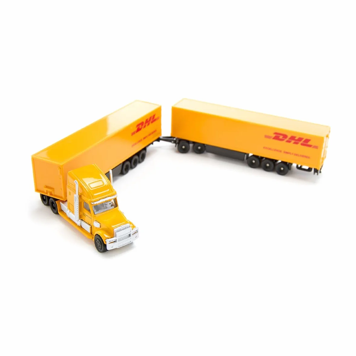 Siku 1806 Freightliner DHL Road Train Motrice Semirimorchio Rimorchio 1:87 Metallo Plastica Giallo