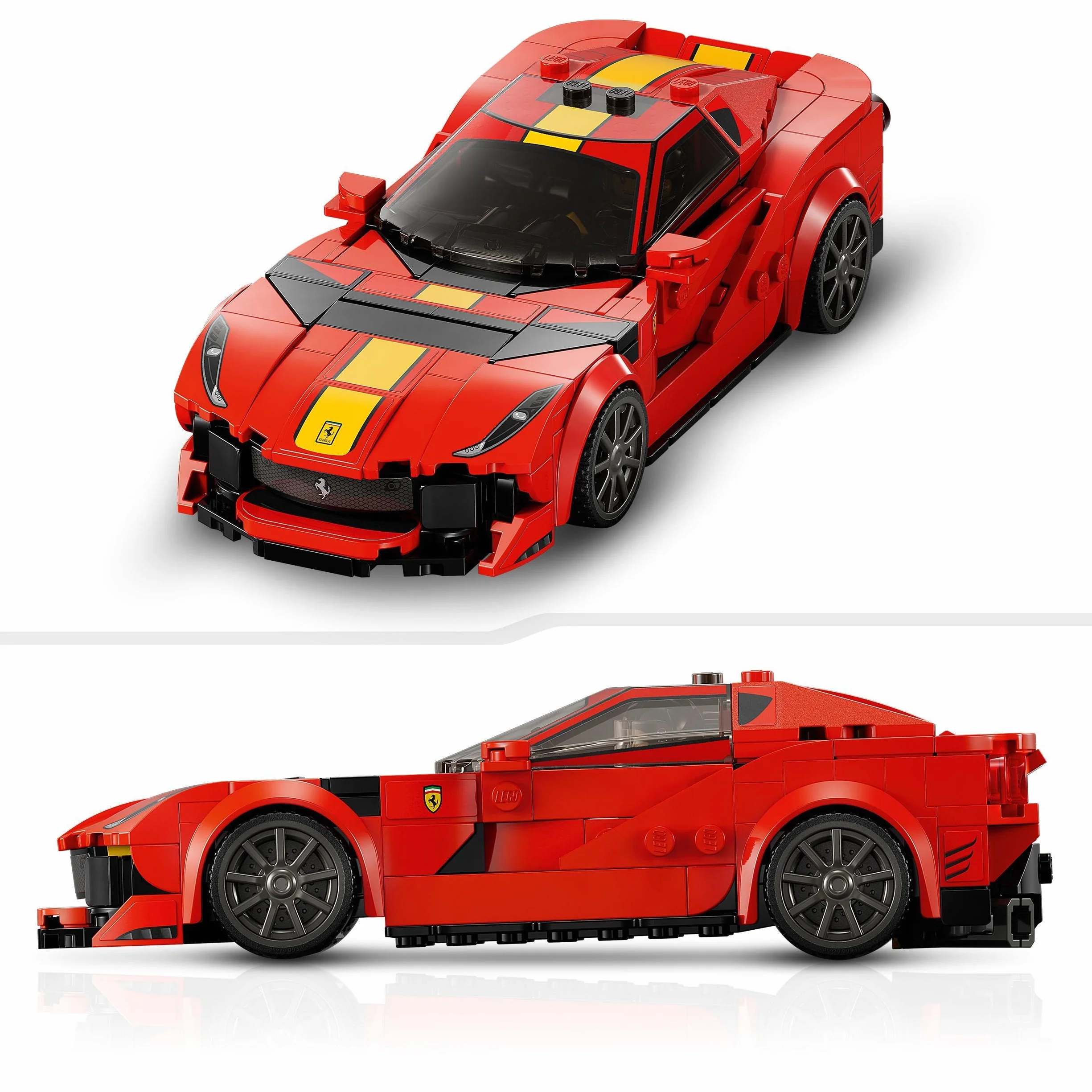LEGO Speed Champions Ferrari 812 Competizione, Modellino di Auto Sportiva da Costruire, Set con Macchina Giocattolo da Collezione, Idea Regalo per Bambini e Bambine da 9 Anni, Serie 2023 76914