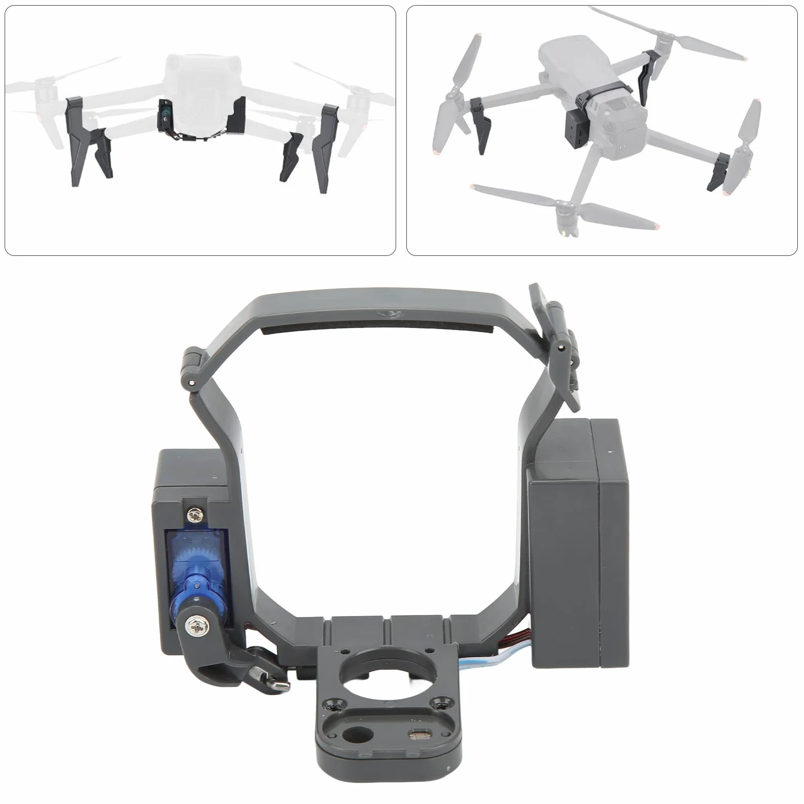 Drone Airdrop System, Durevole Airdrop in ABS con Carrello di Atterraggio per 3