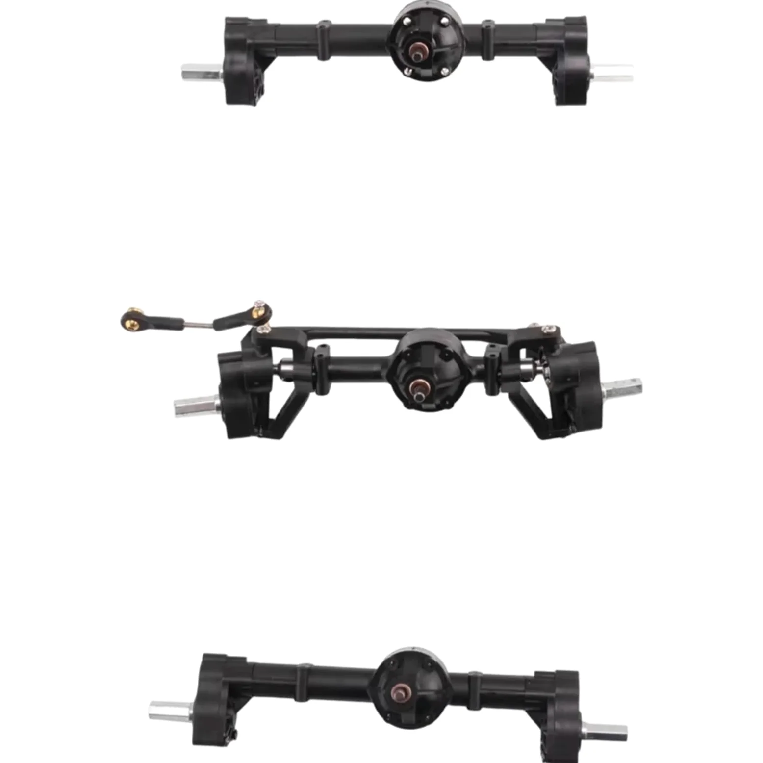 Compatibile Con WPL B16 B36 6X6 6WD 1/16 RC Car Upgrade Parts Accessori Di Ricambio Set Assali A Portale Anteriori, Centrali E Posteriori Da 3 Pezzi Accessori